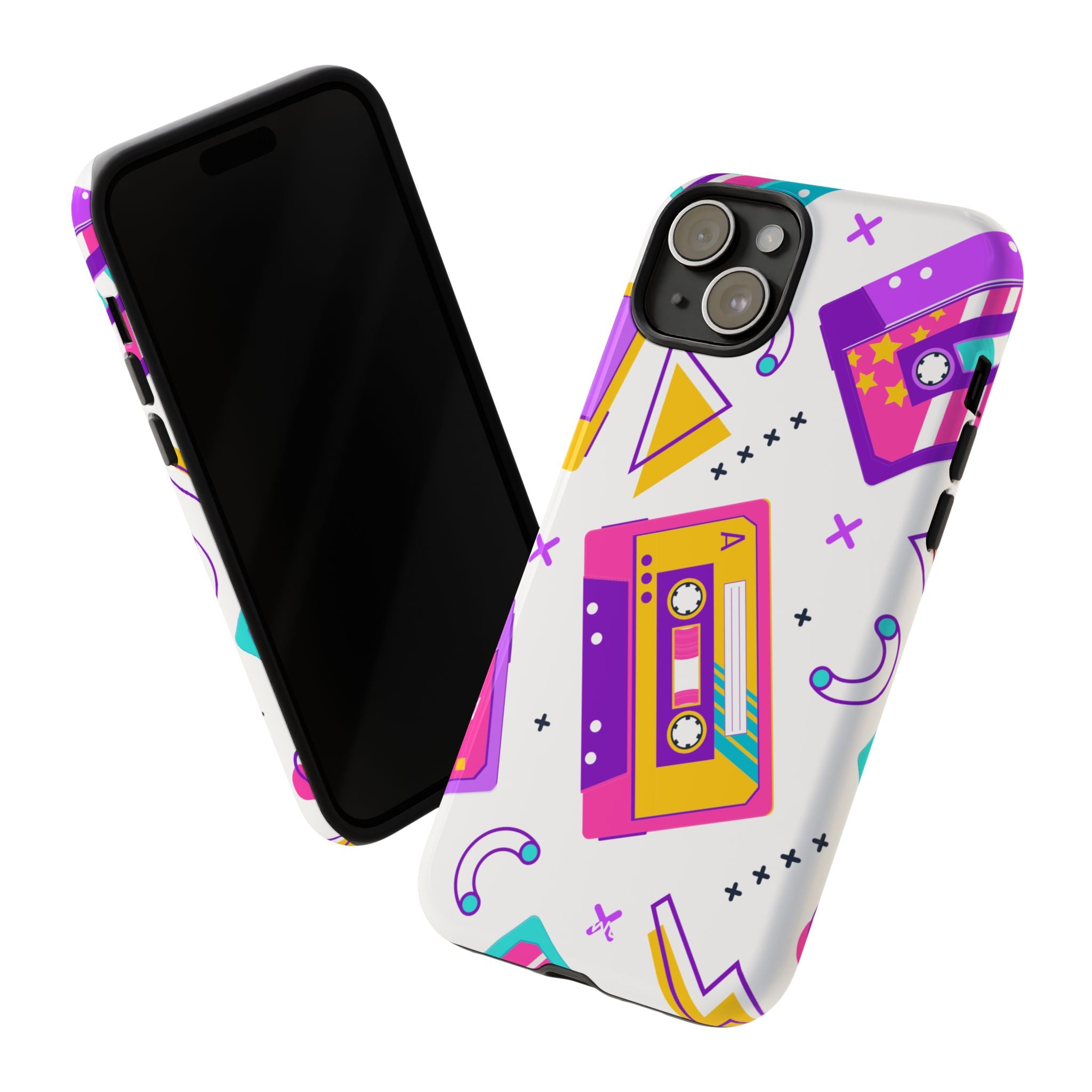 Retro Cassette Chaos - iPhone Case