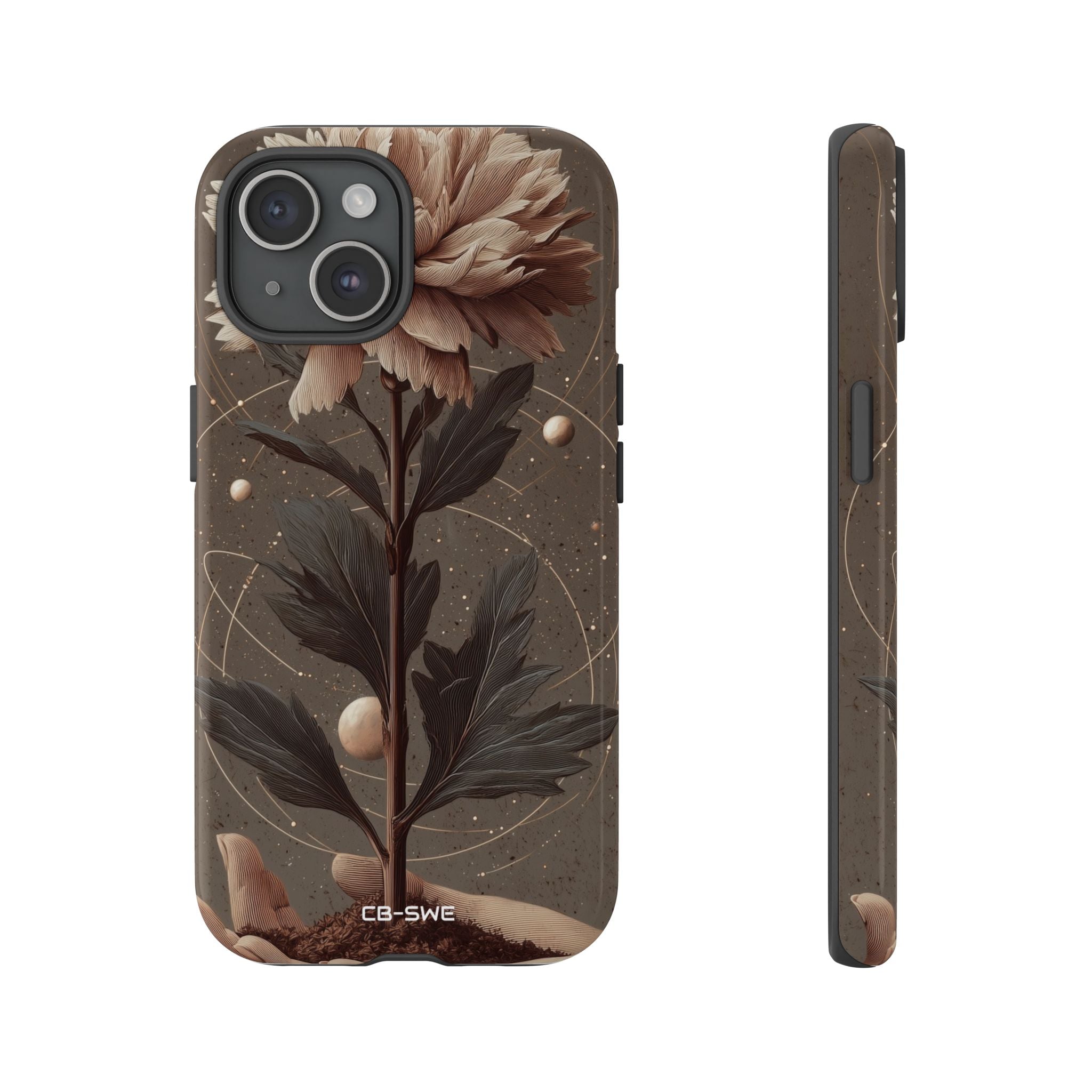 Celestial Flower Embrace - iPhone Case