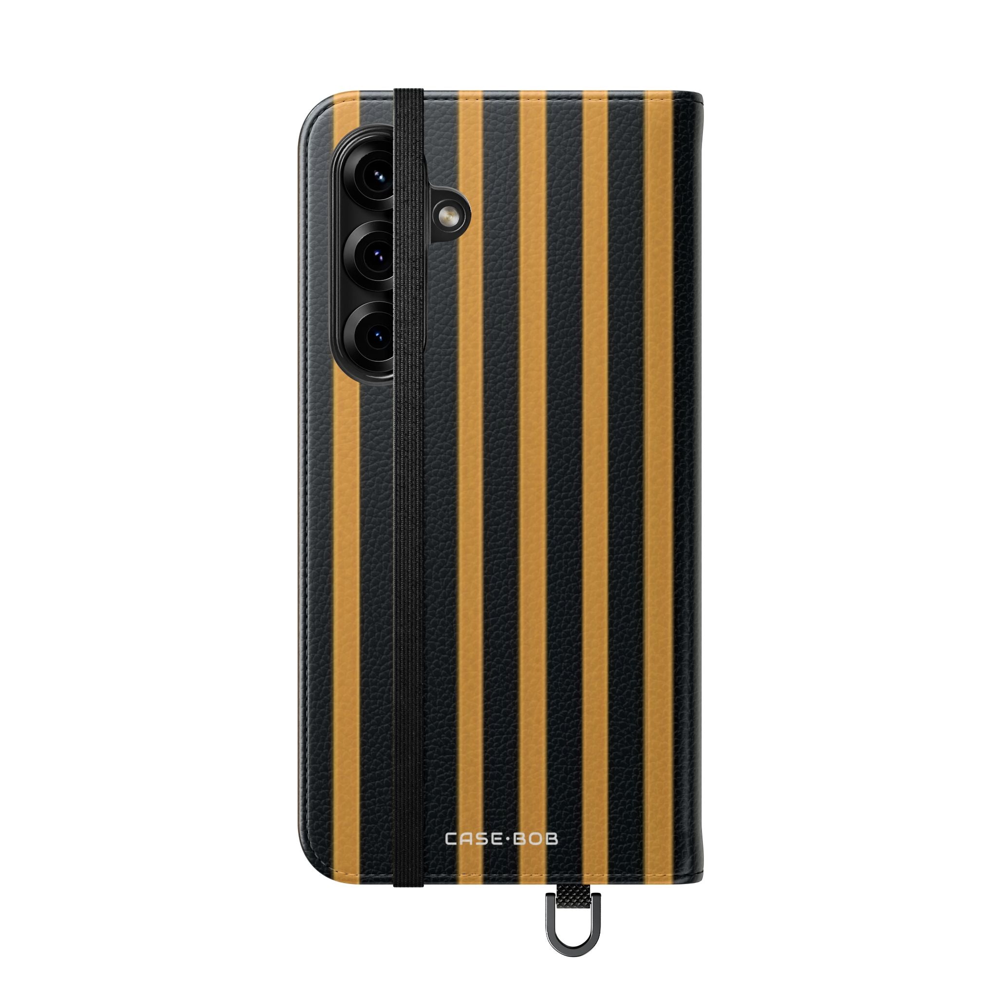 Golden Stripes - Samsung S25+ Case - Wallet