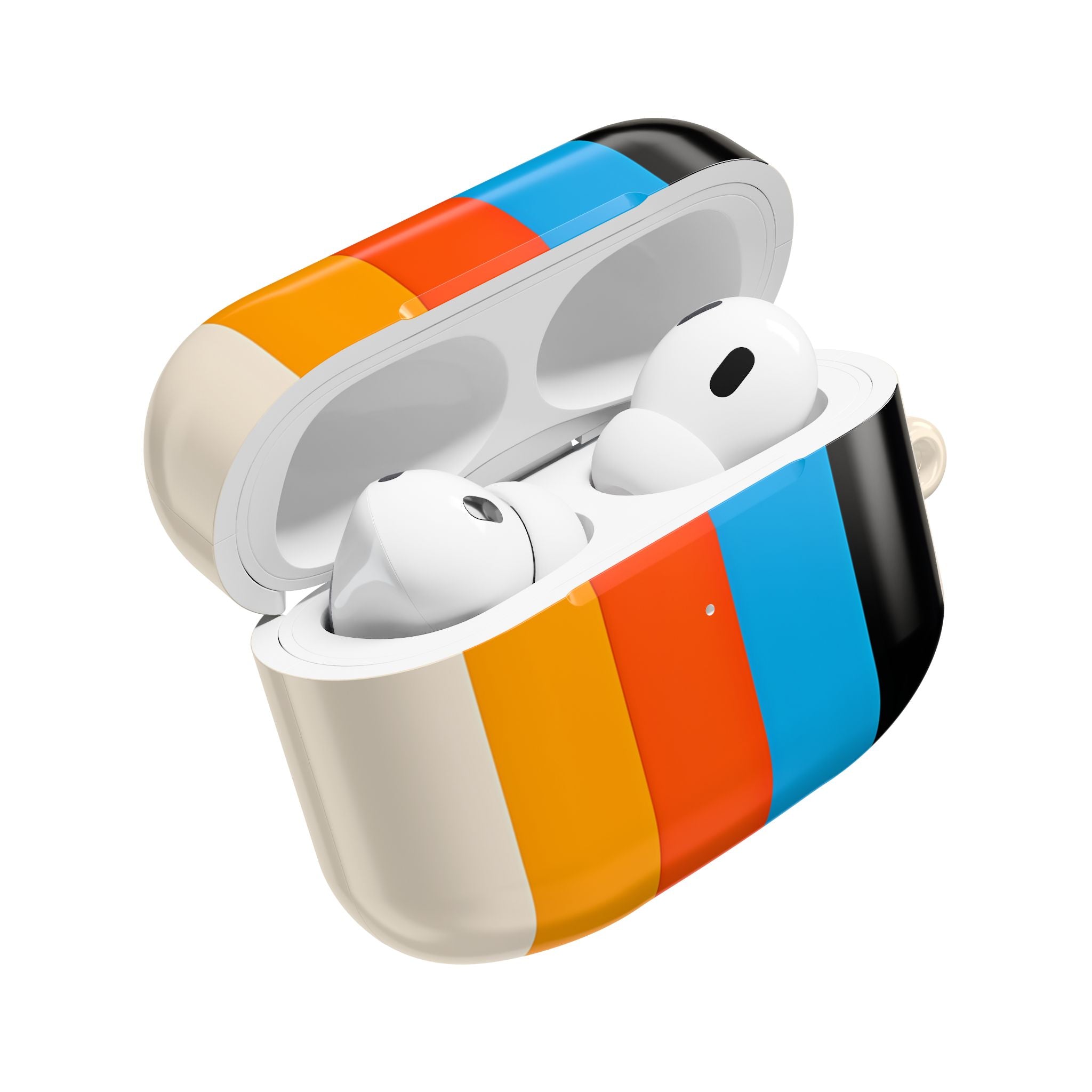 Rainbow Stripes Beige - AirPods Case