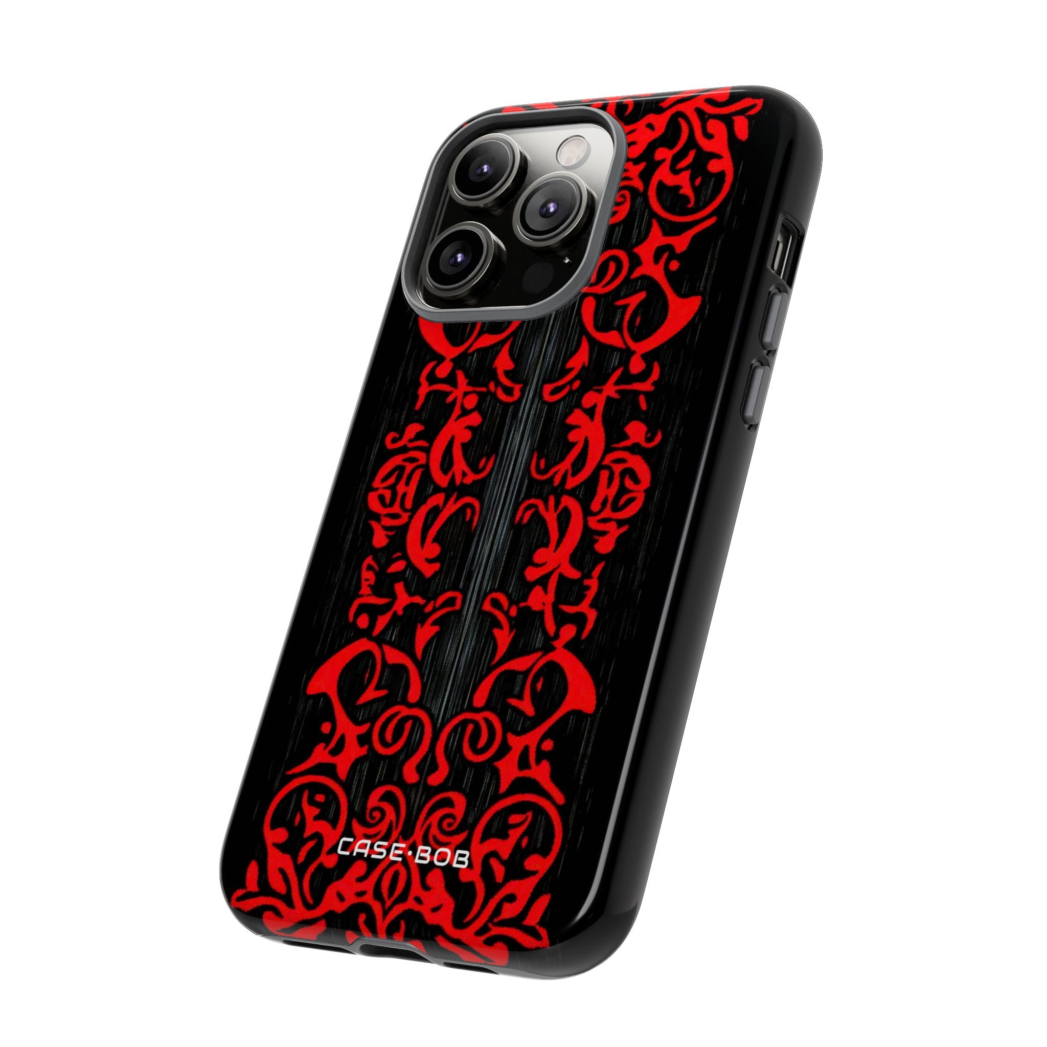 Crimson Spiral iPhone 14 Pro Max Case - Tough