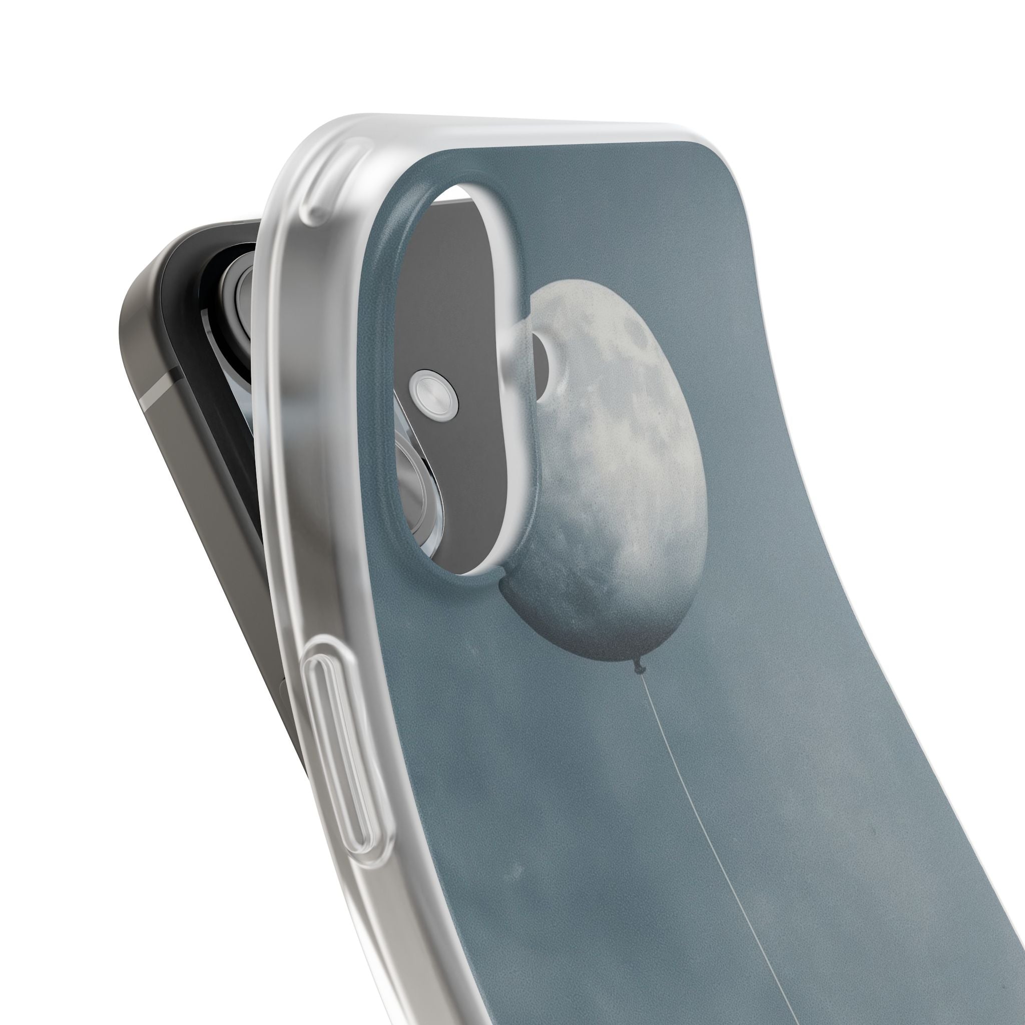 Moon Balloon iPhone 16 Case - Soft