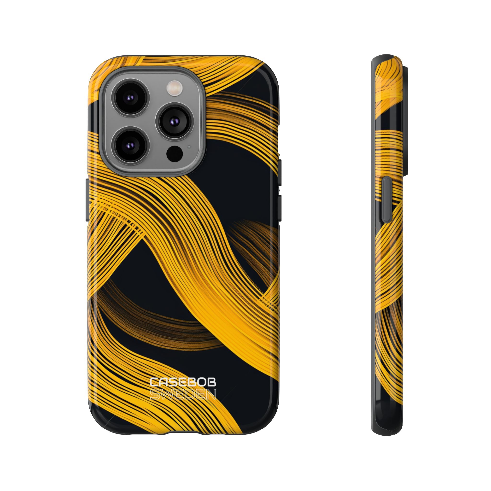 Yellow Flow Lines iPhone 14 - Tough