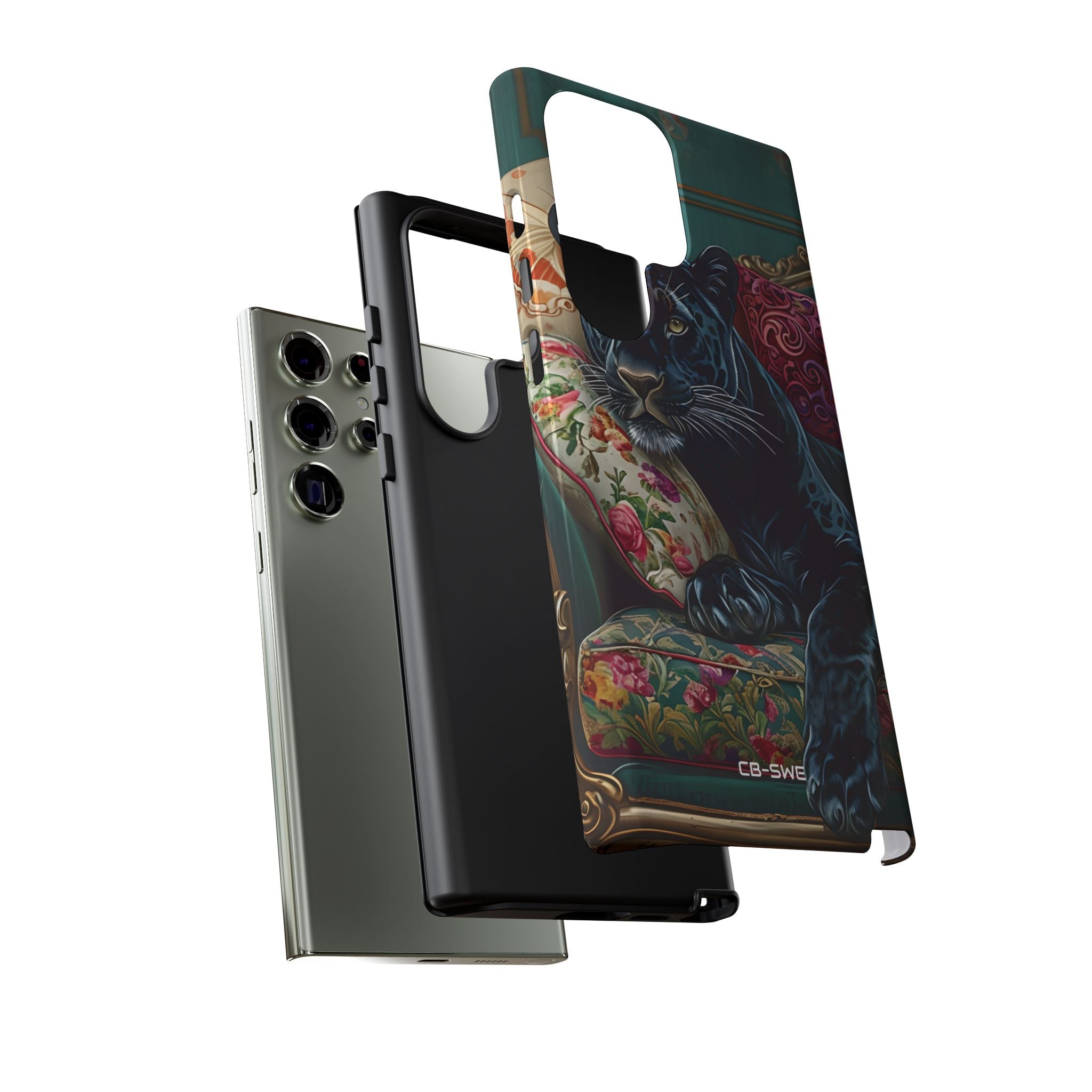 Panther on Vintage Chaise - Samsung Case