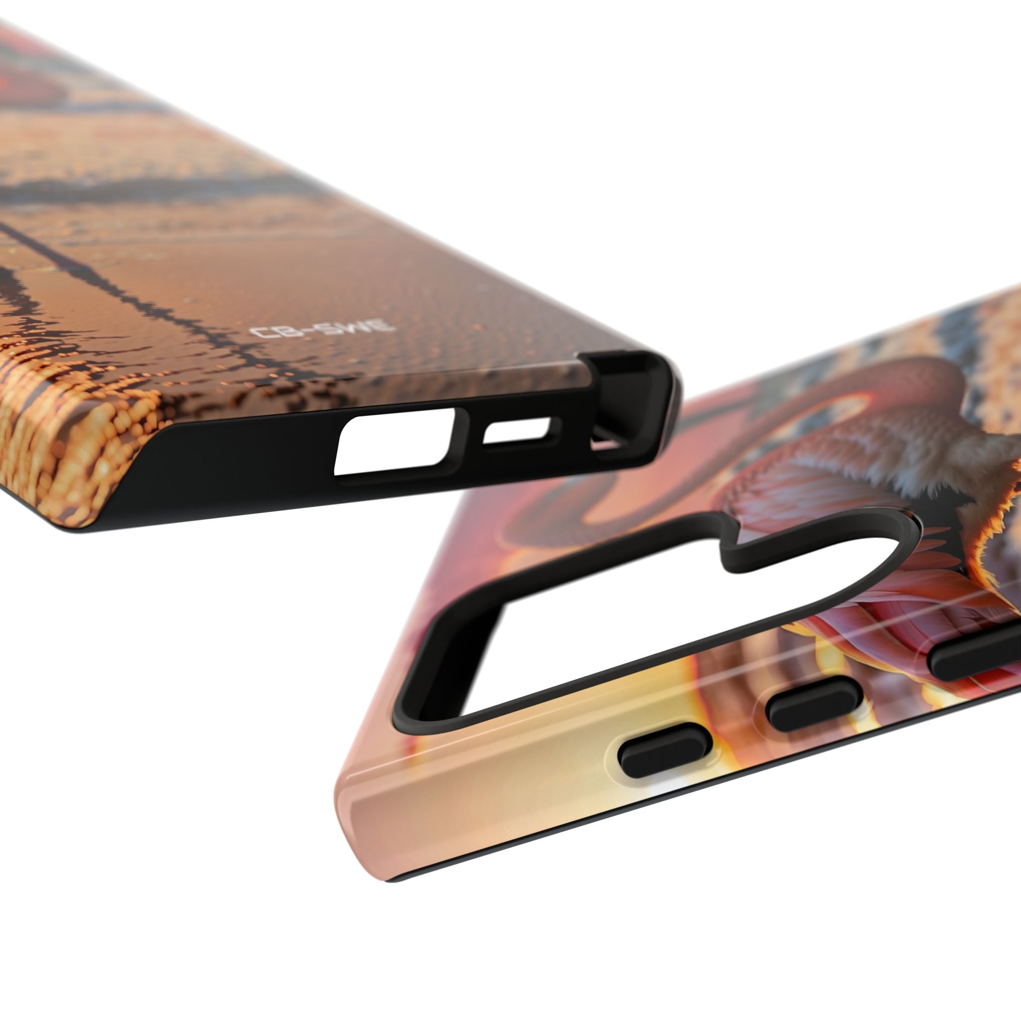 Sunset Flamingo Stand - Samsung Case
