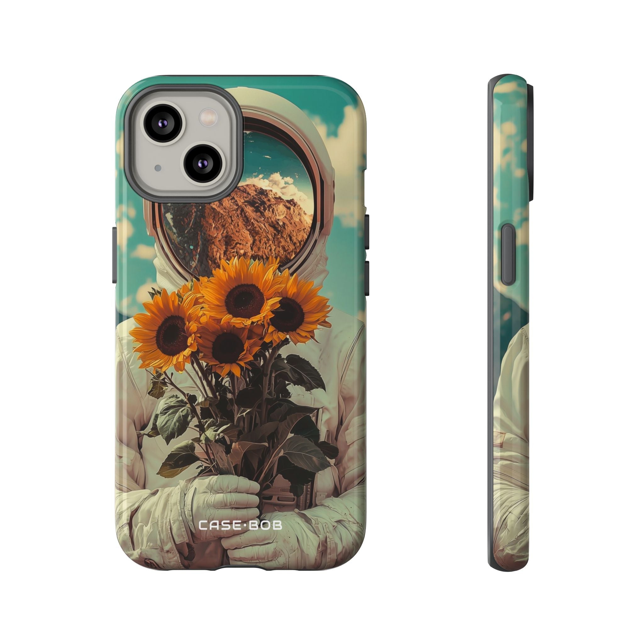 Sunflower Astronaut iPhone 14 Case - Tough