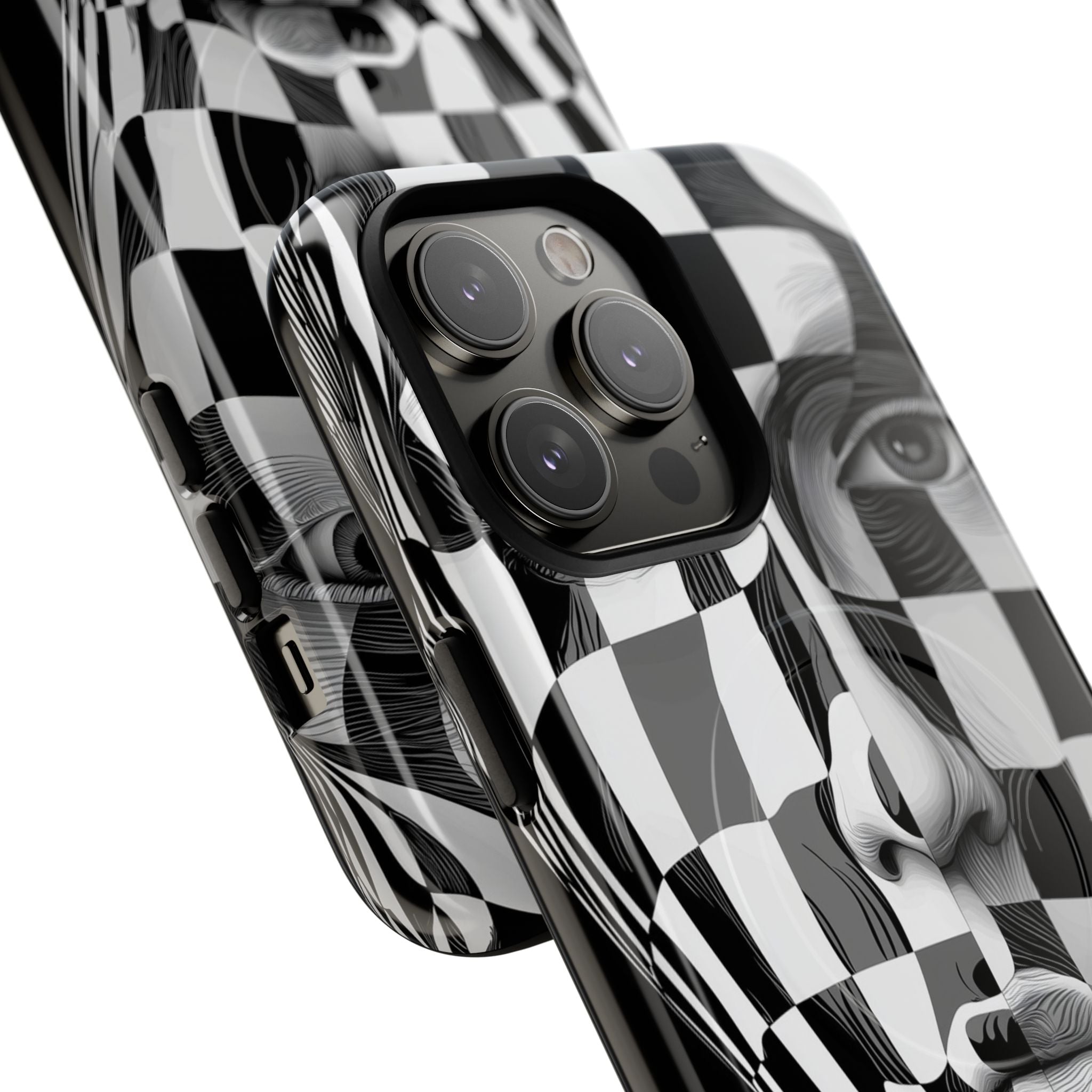 Checkered Face iPhone 14 Pro Max Case - Tough+