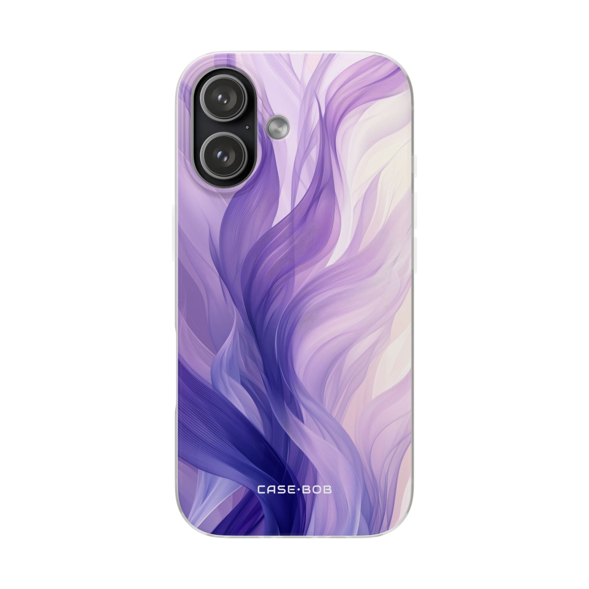 Purple Ribbon Waves iPhone 17 Case - Soft