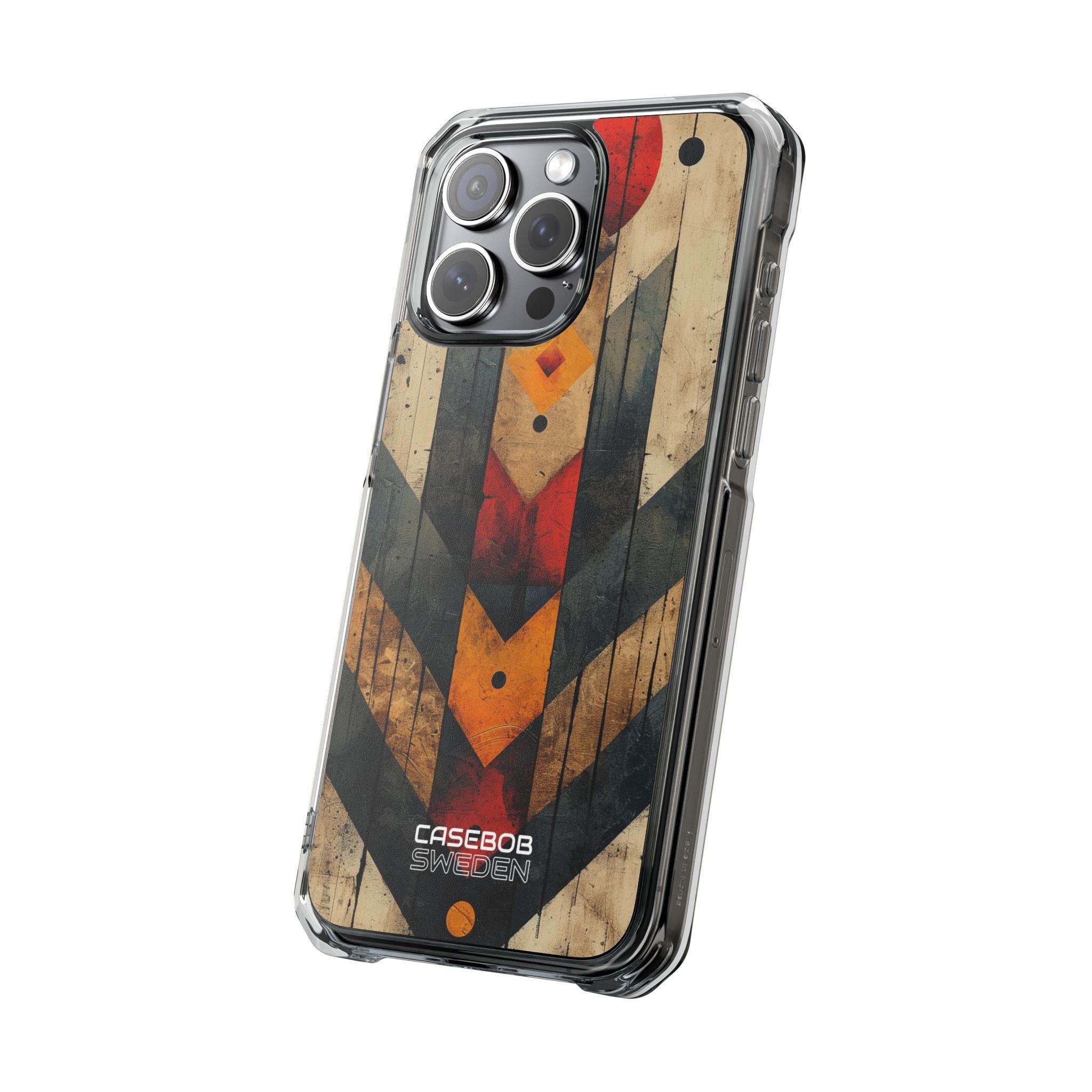 Geometric Fire Rise iPhone 15 - Impact Clear+