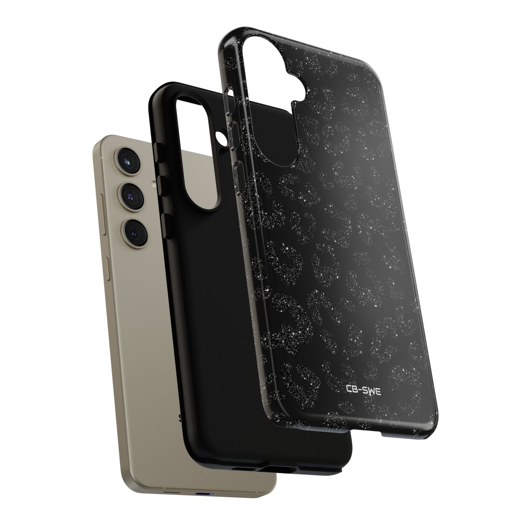 Glittery Leopard Elegance - Samsung Case