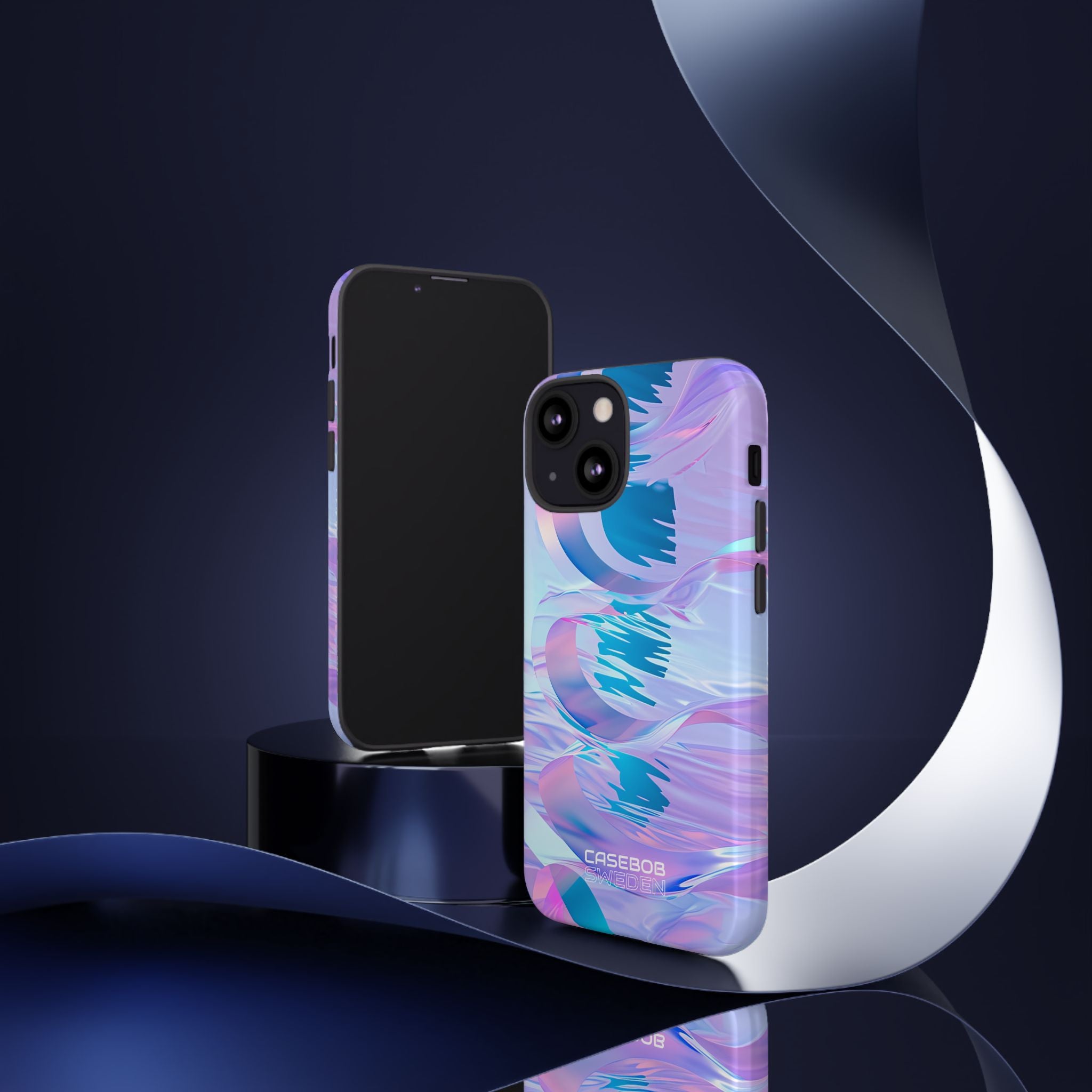 Iridescent Flowing Waves iPhone 13 - Tough
