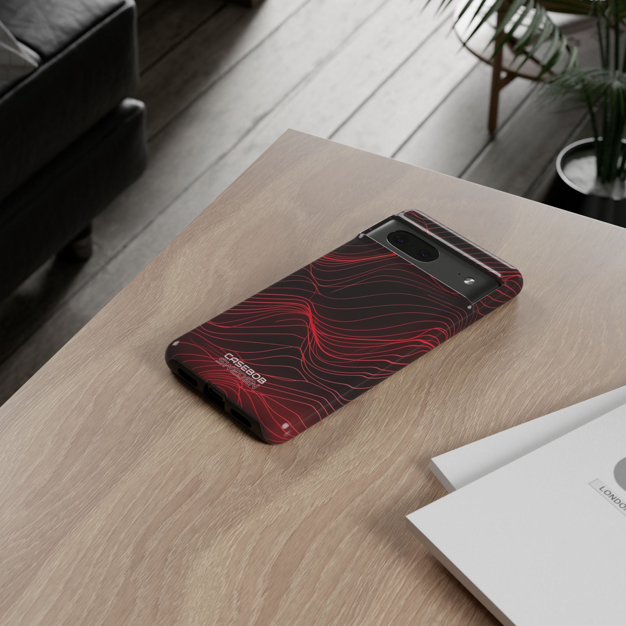 Crimson Waveform Flow Google Pixel 7 - Tough