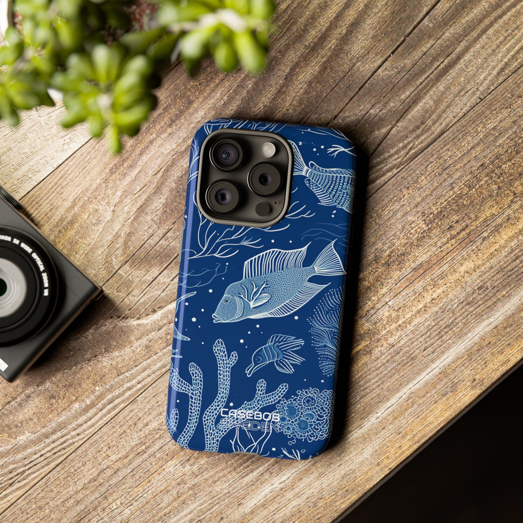 Blue Coral Garden iPhone 15 - Tough