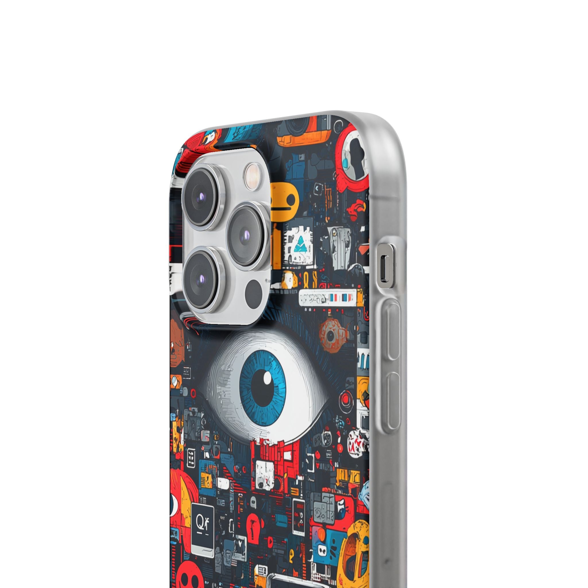 Digital Eye Blue iPhone 14 Pro Case - Soft