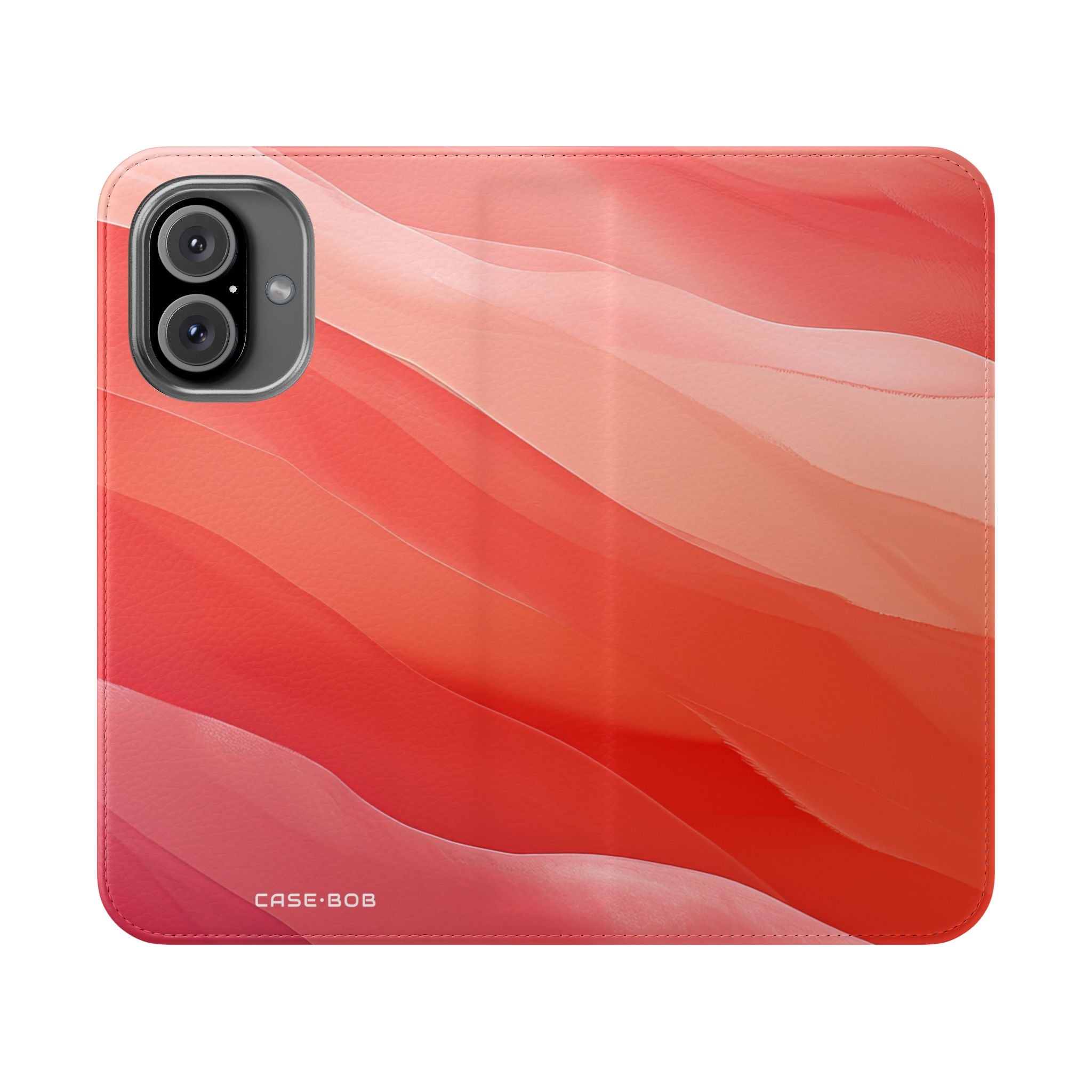 Wavy Coral Bands - iPhone 16 Case - Wallet