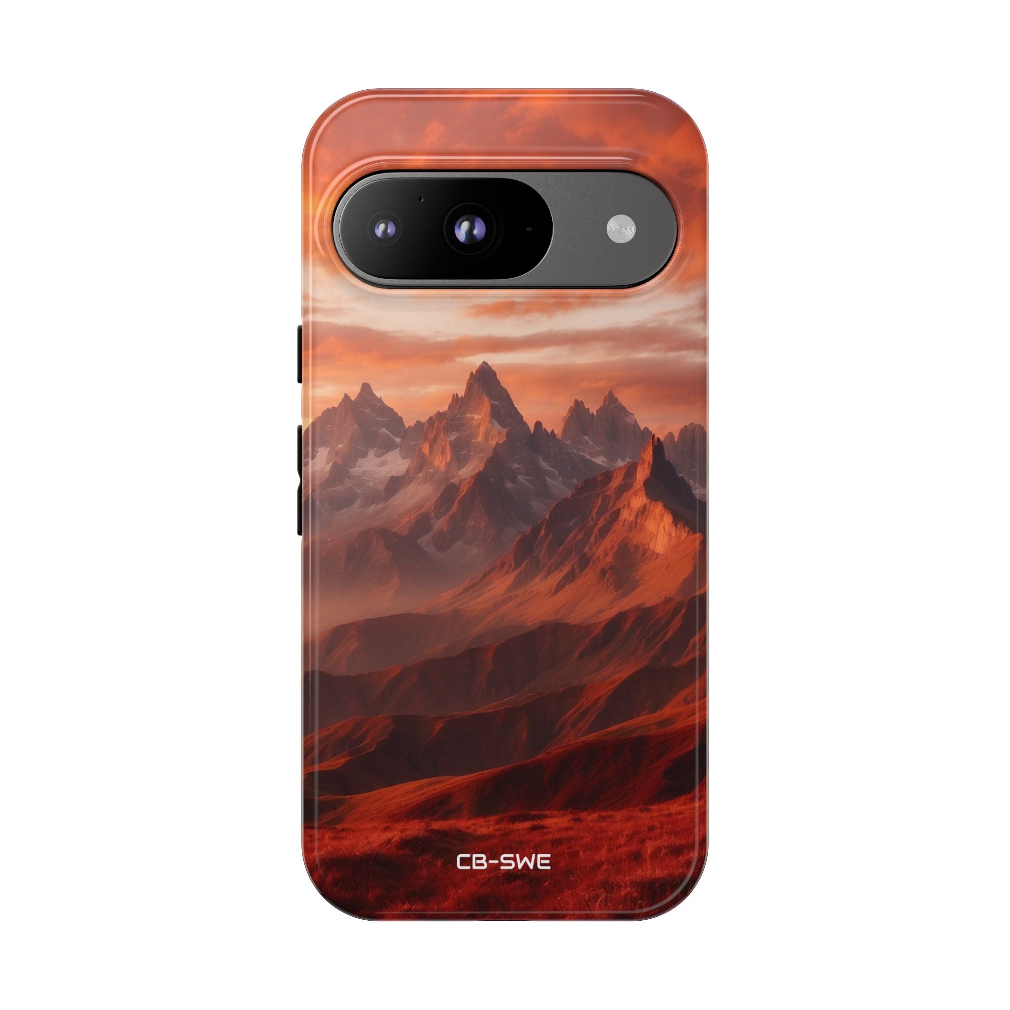 Mountain Peaks Glowing - Google Pixel Case