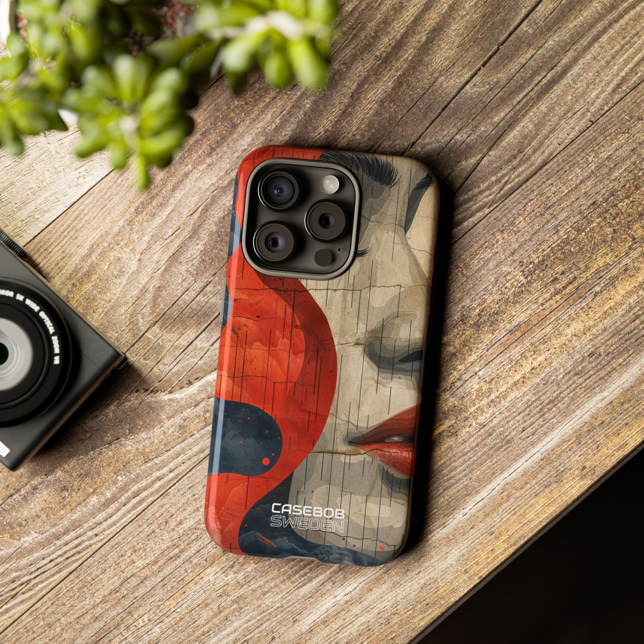 Crimson Flow Profile iPhone 15 - Resistente