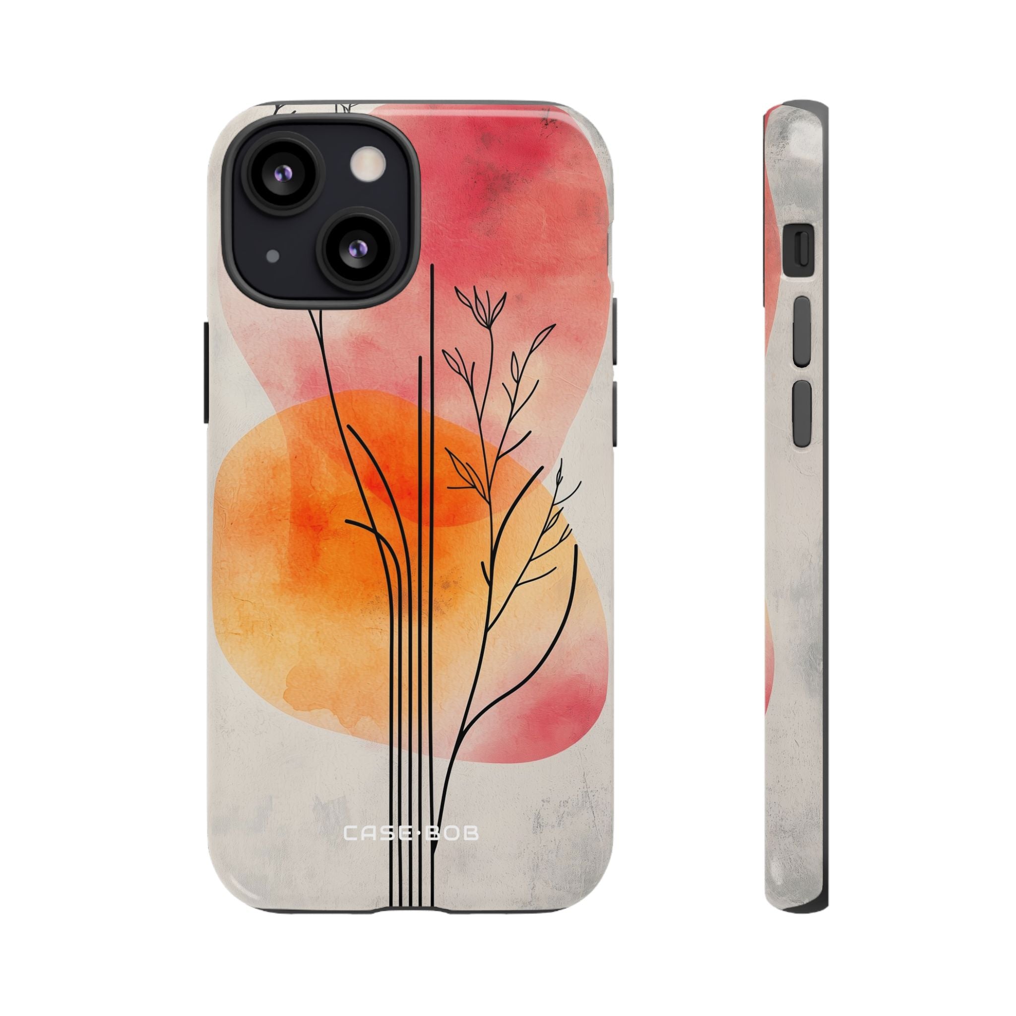 Curved Stem Sunset iPhone 13 Mini Case - Tough