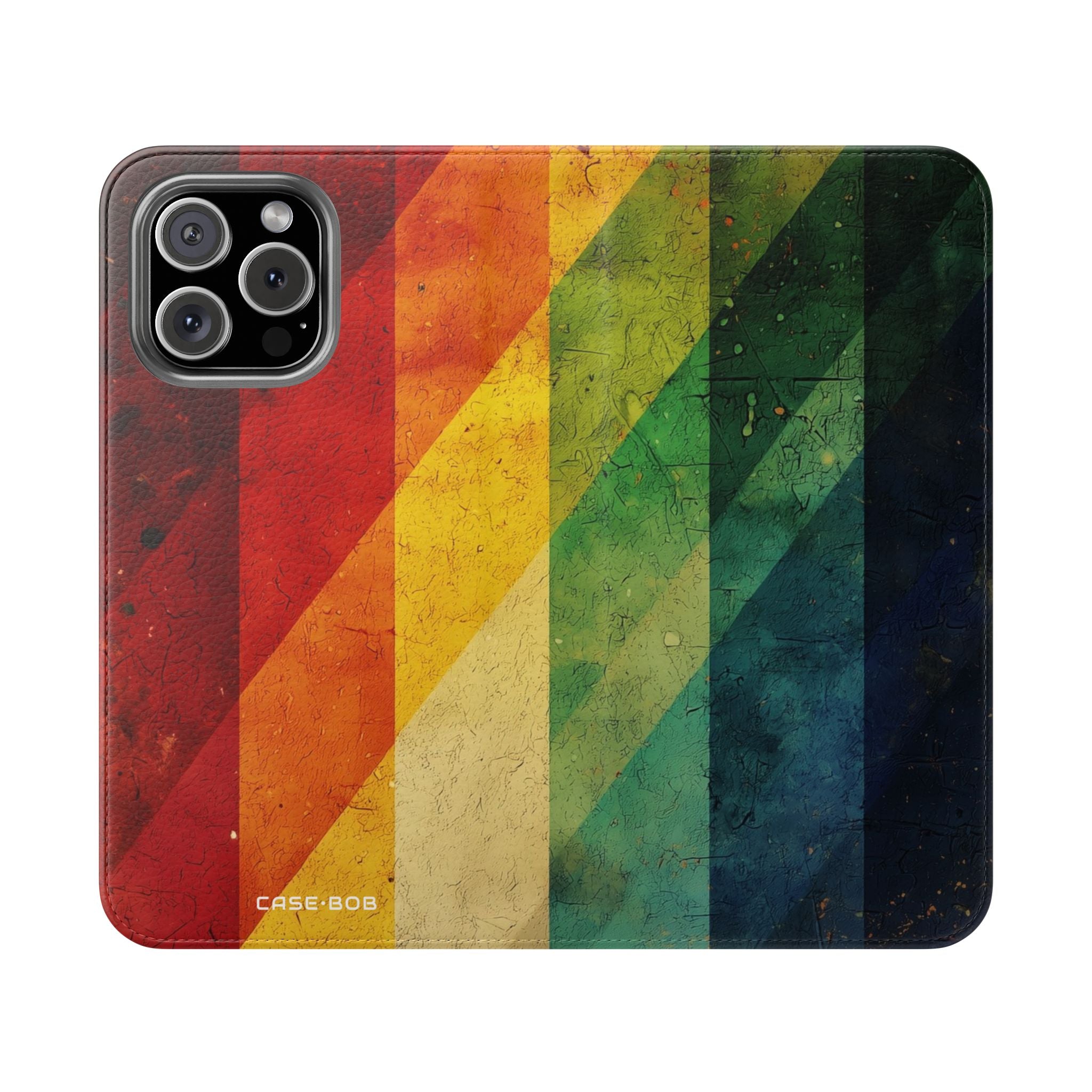 Crimson Stripes - iPhone 16 Max Case - Wallet