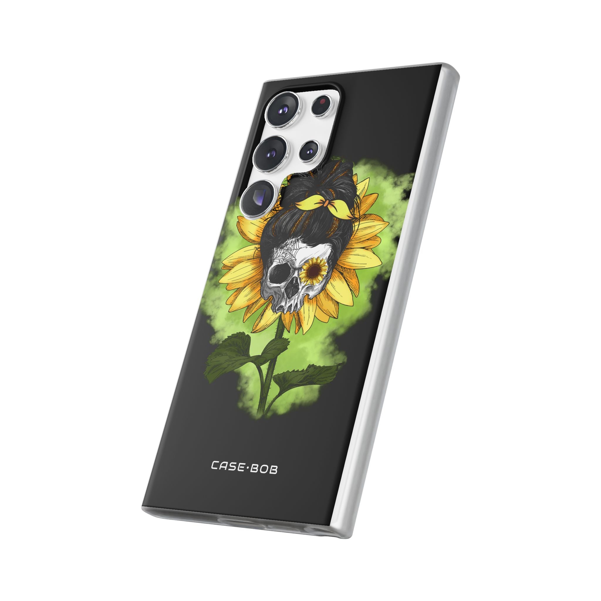 Sunflower Skull Samsung S23 Ultra Case - Soft