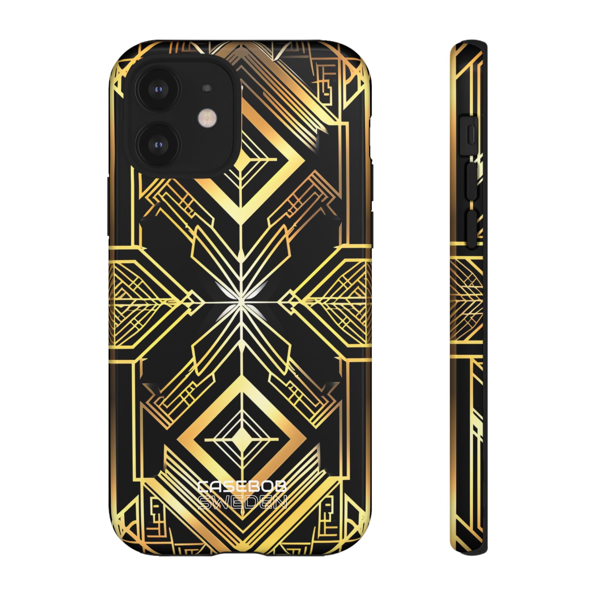 Golden Geometric Symphony iPhone 12 - Tough