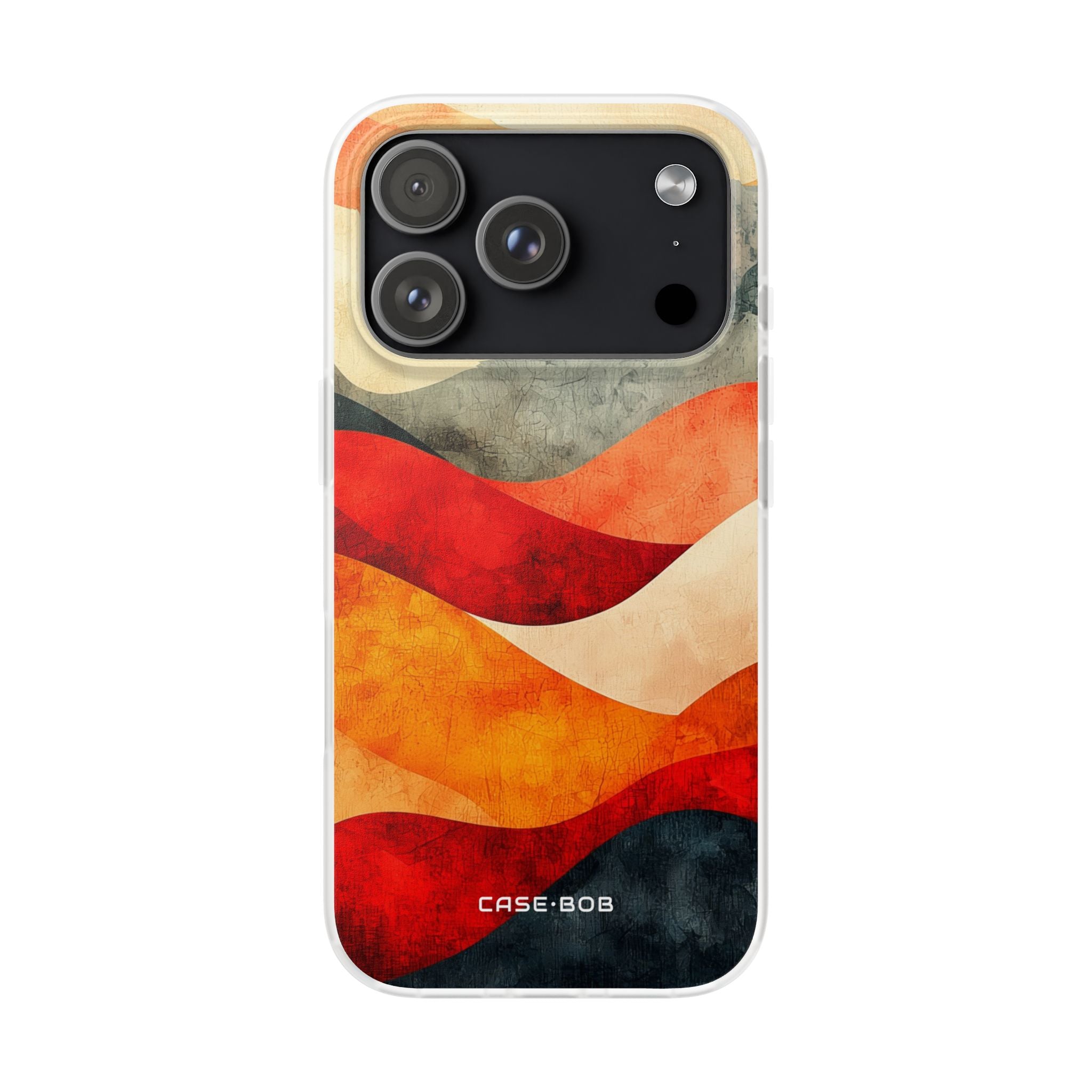 Cracked Wave Sunset iPhone 17 Pro Case - Soft
