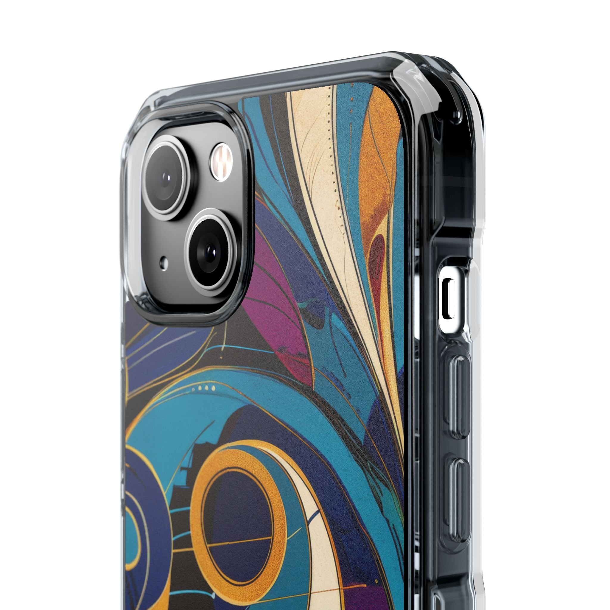 Swirling Copper Dreams iPhone 14 - Impact Clear+
