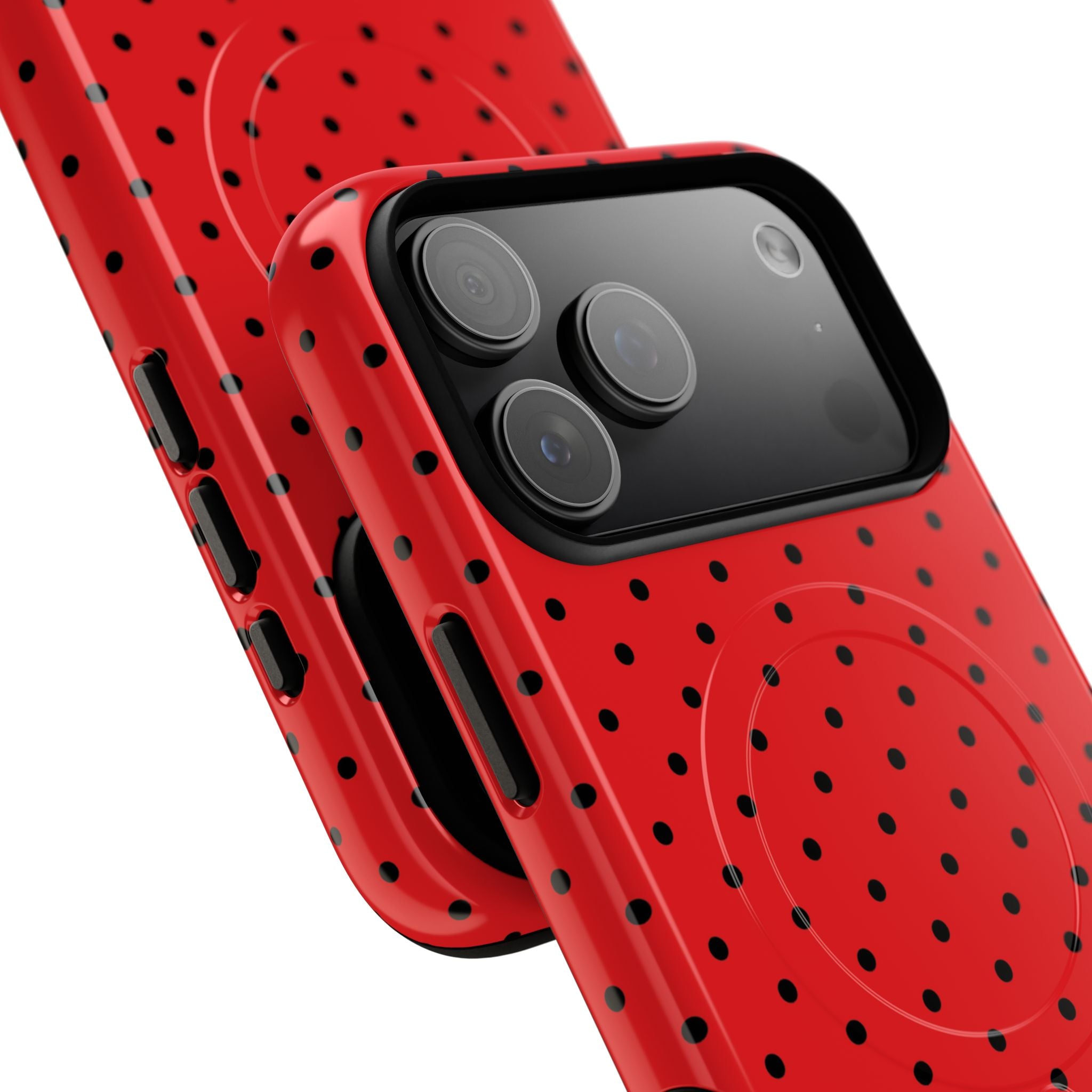 Crimson Dot Matrix iPhone 17 Pro Max Case - Tough+