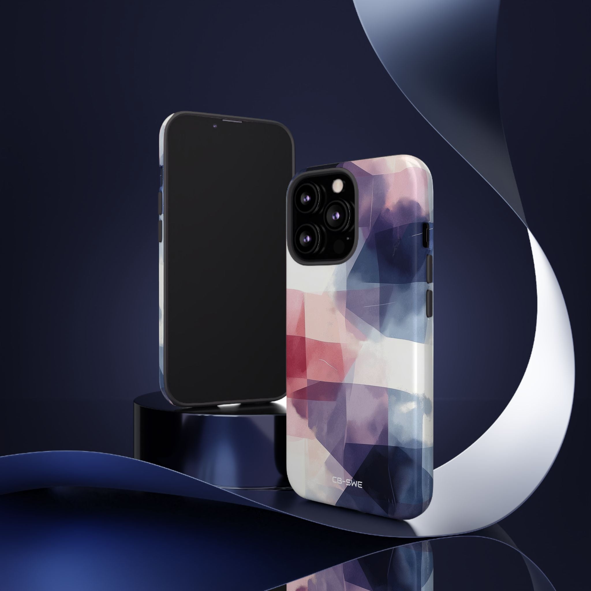 Fluid Shapes Merge - iPhone Case