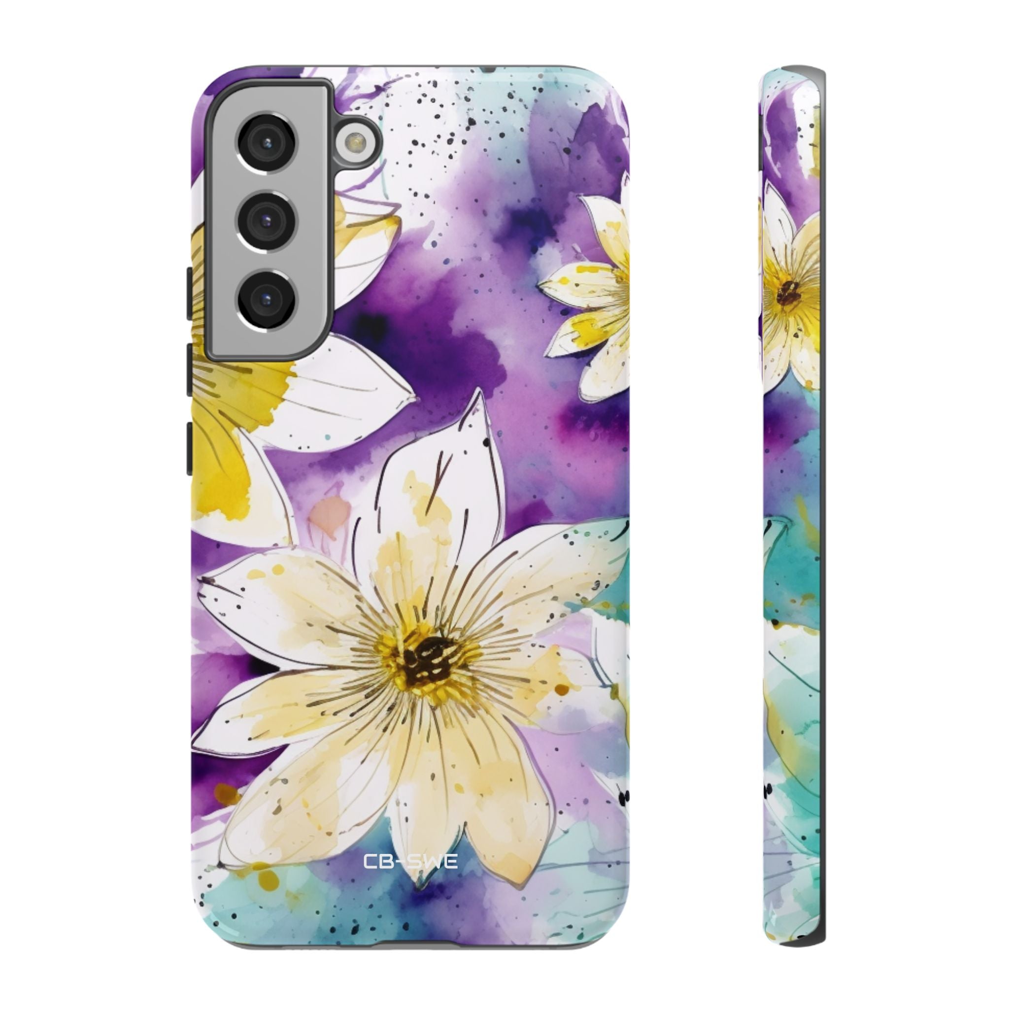 Vibrant Watercolor Flowers - Samsung Case
