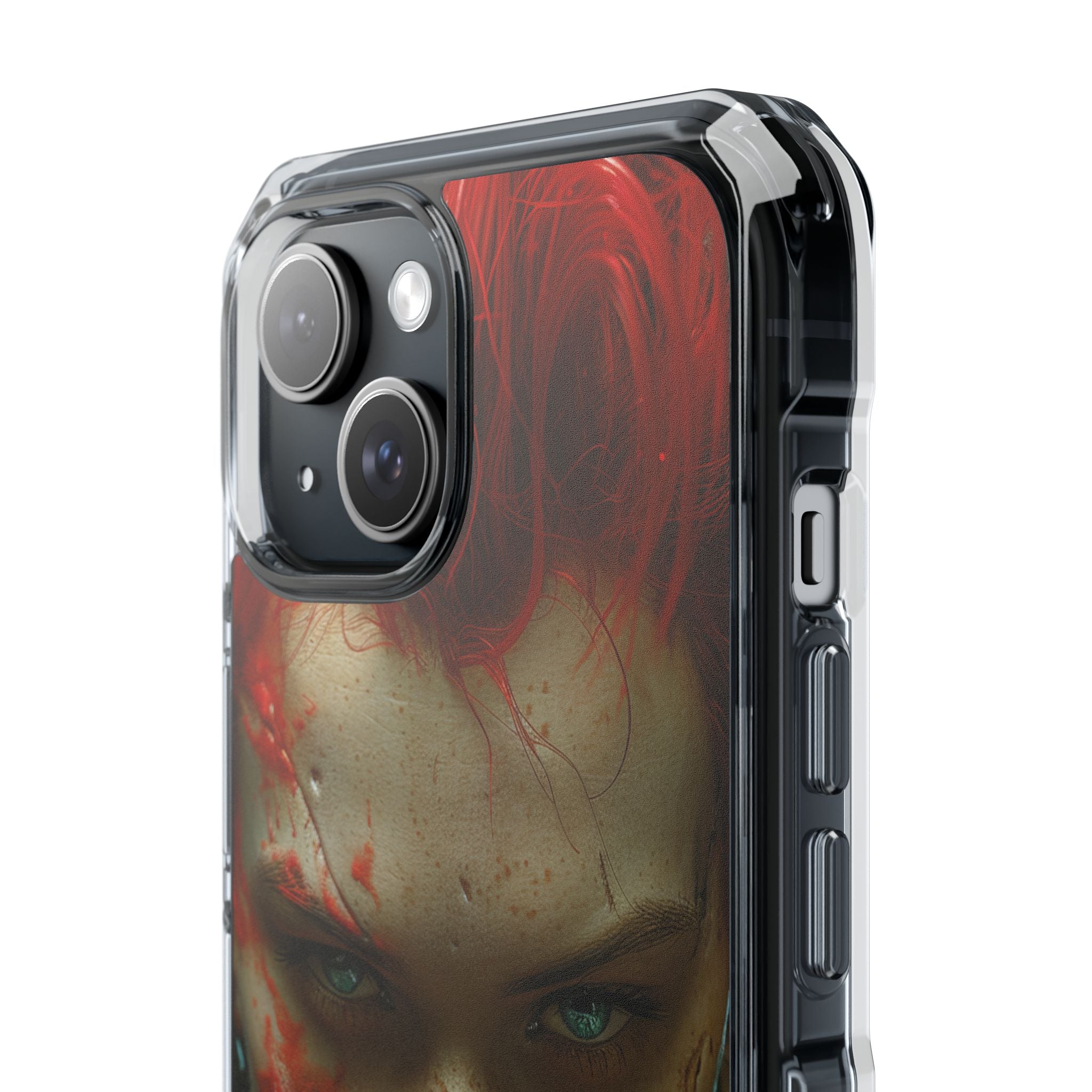 Spiked Ember Eyes iPhone 15 Case - Impact