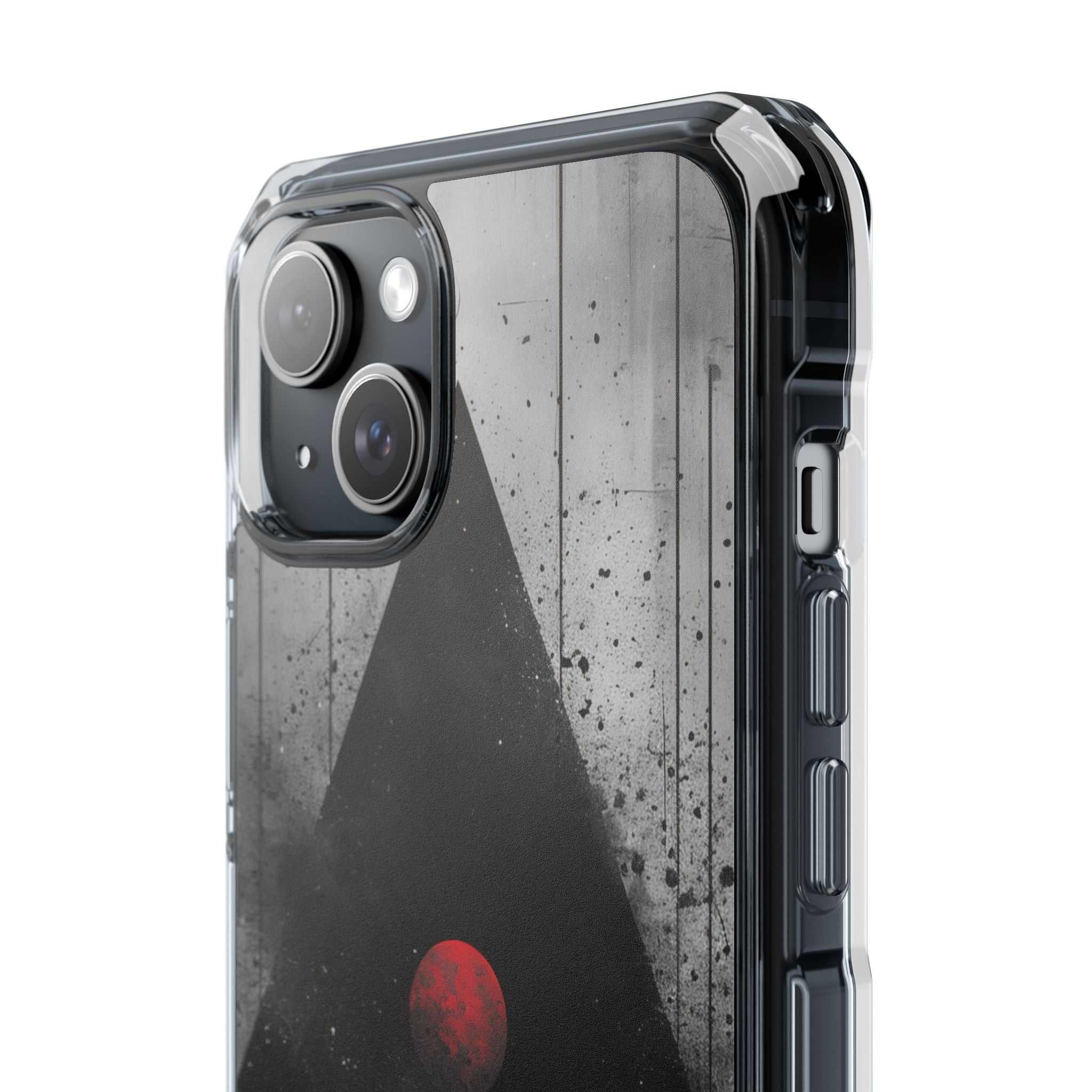 Crimson Core Geometry iPhone 15 - Impact Clear+