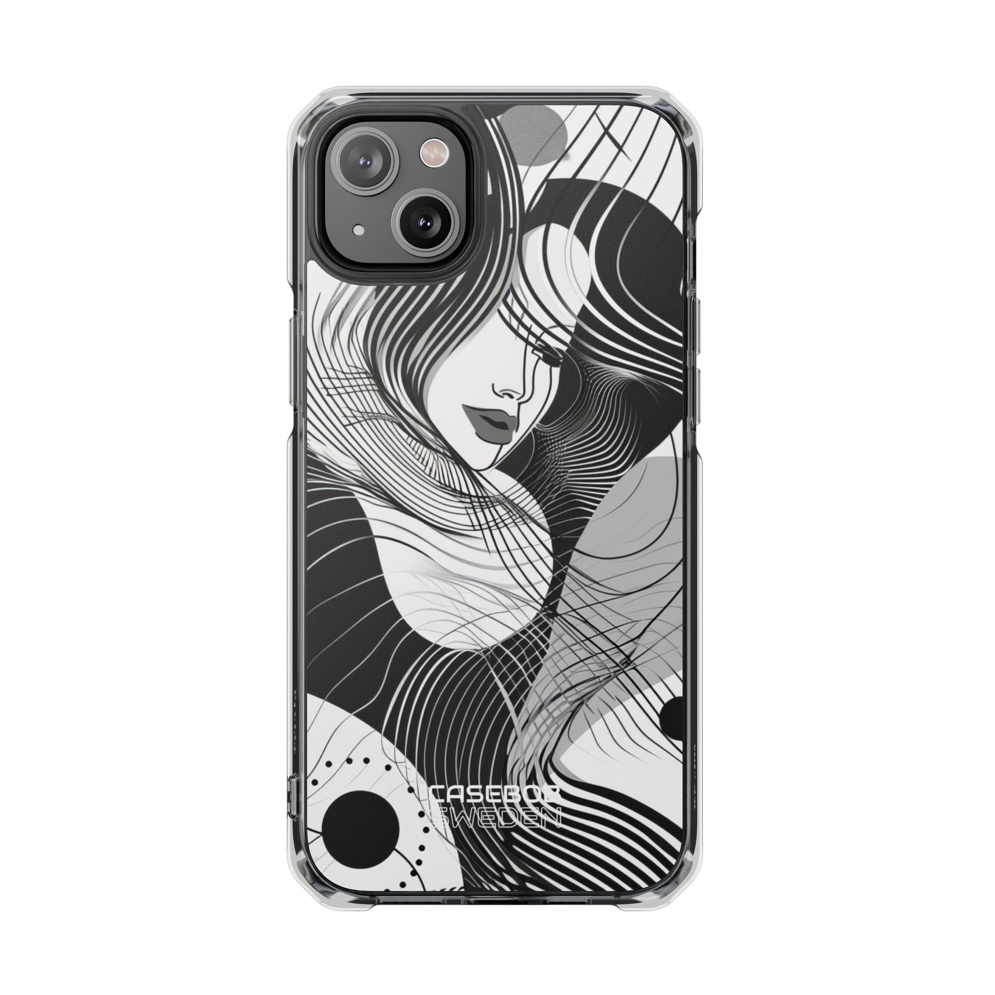 Orange Wave Motion iPhone 14 - Impact Clear+