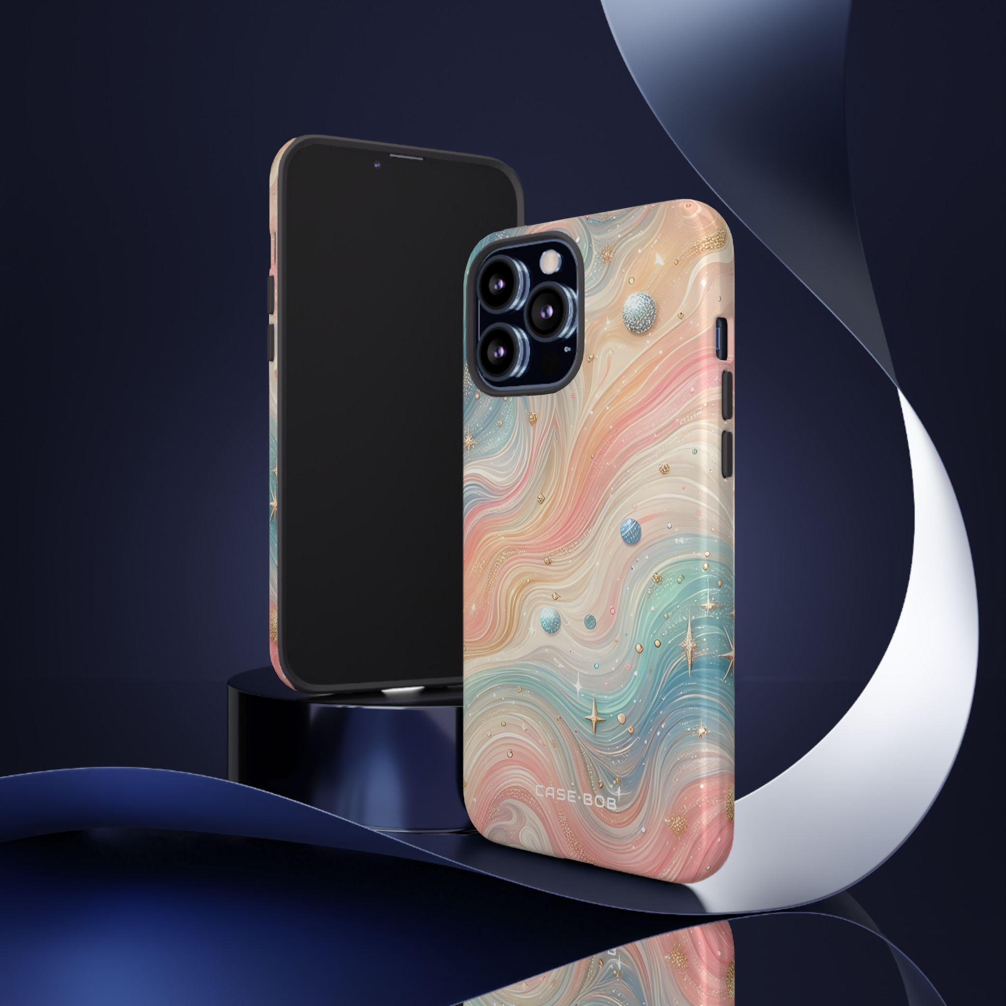 Iridescent Swirls iPhone 13 Pro Max Case - Tough