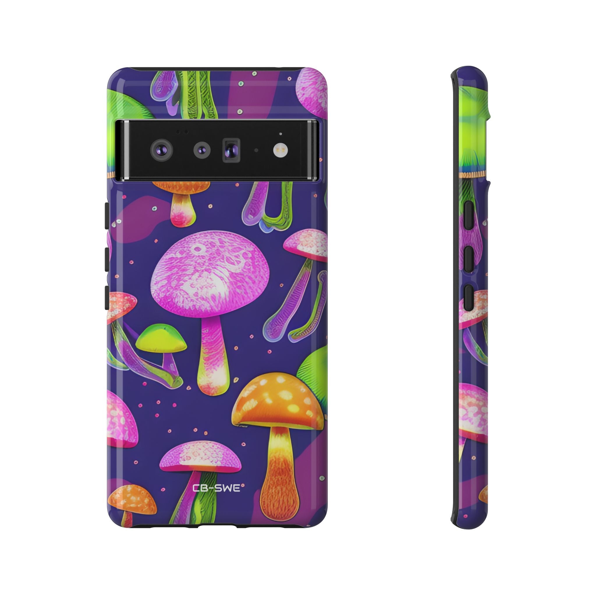 Neon Mushroom Dreams - Google Pixel Case