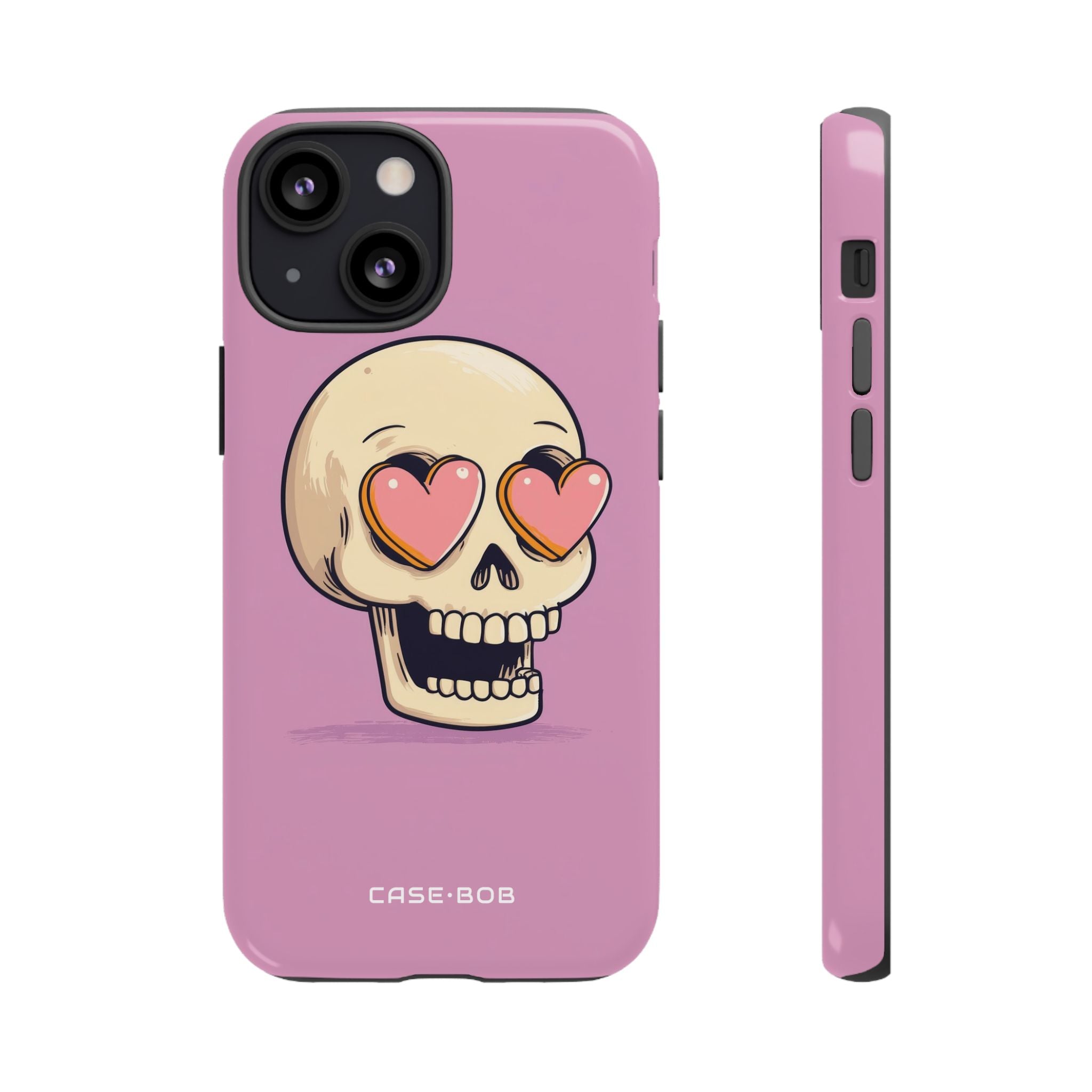 Heart Eyed Skull iPhone 13 Mini Case - Tough
