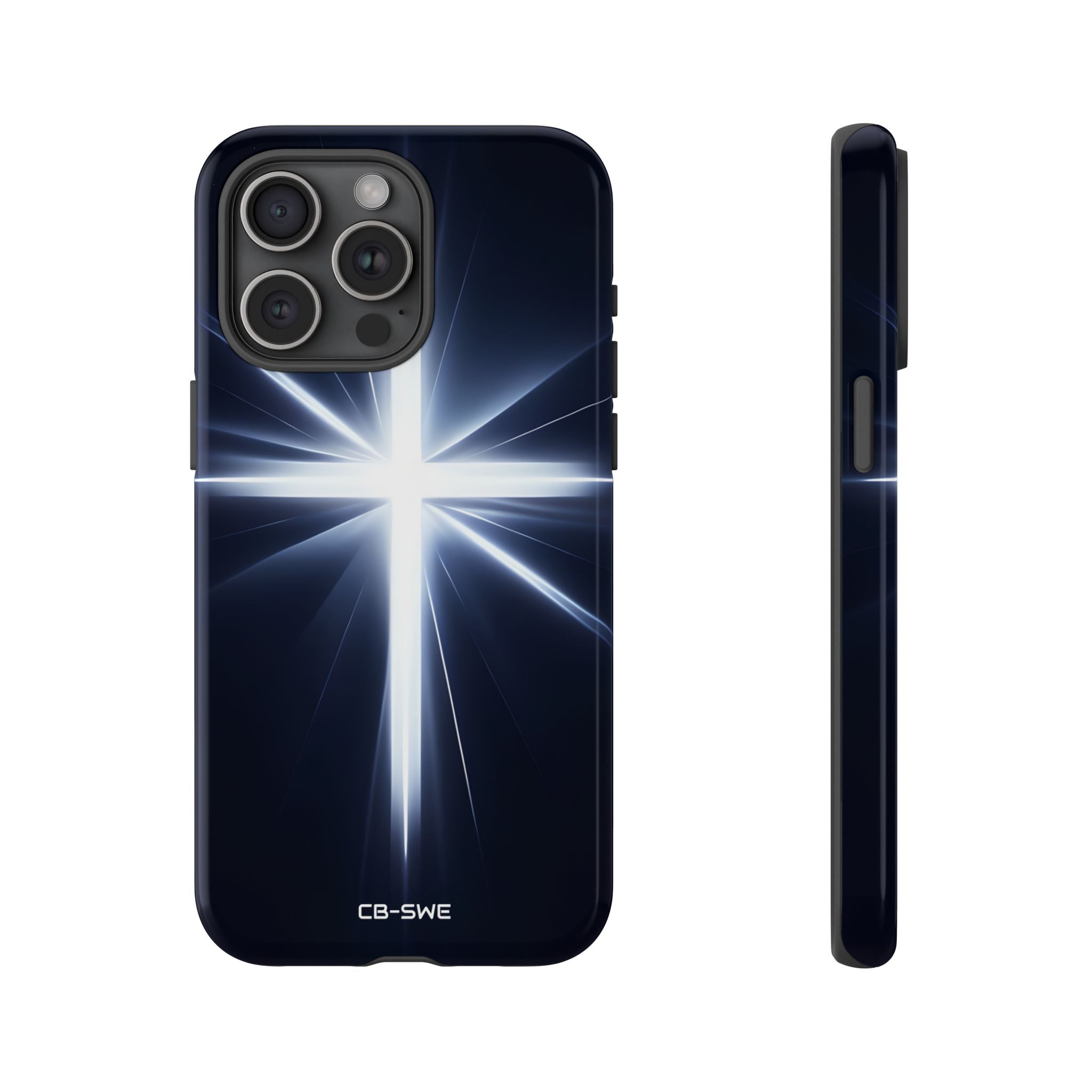Luminous Cross Radiance - iPhone Case