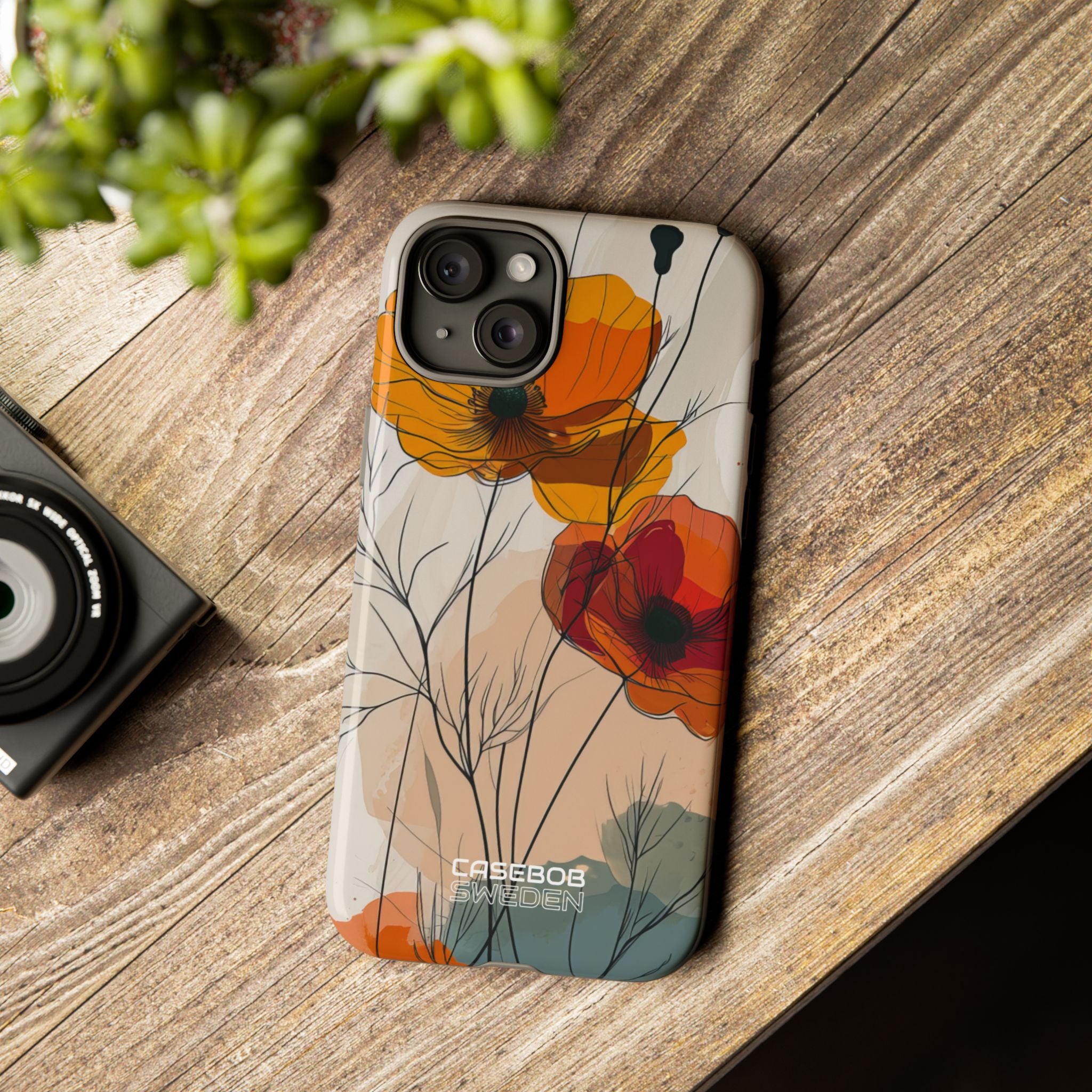 Golden Bloom Dance iPhone 15 - Resistente