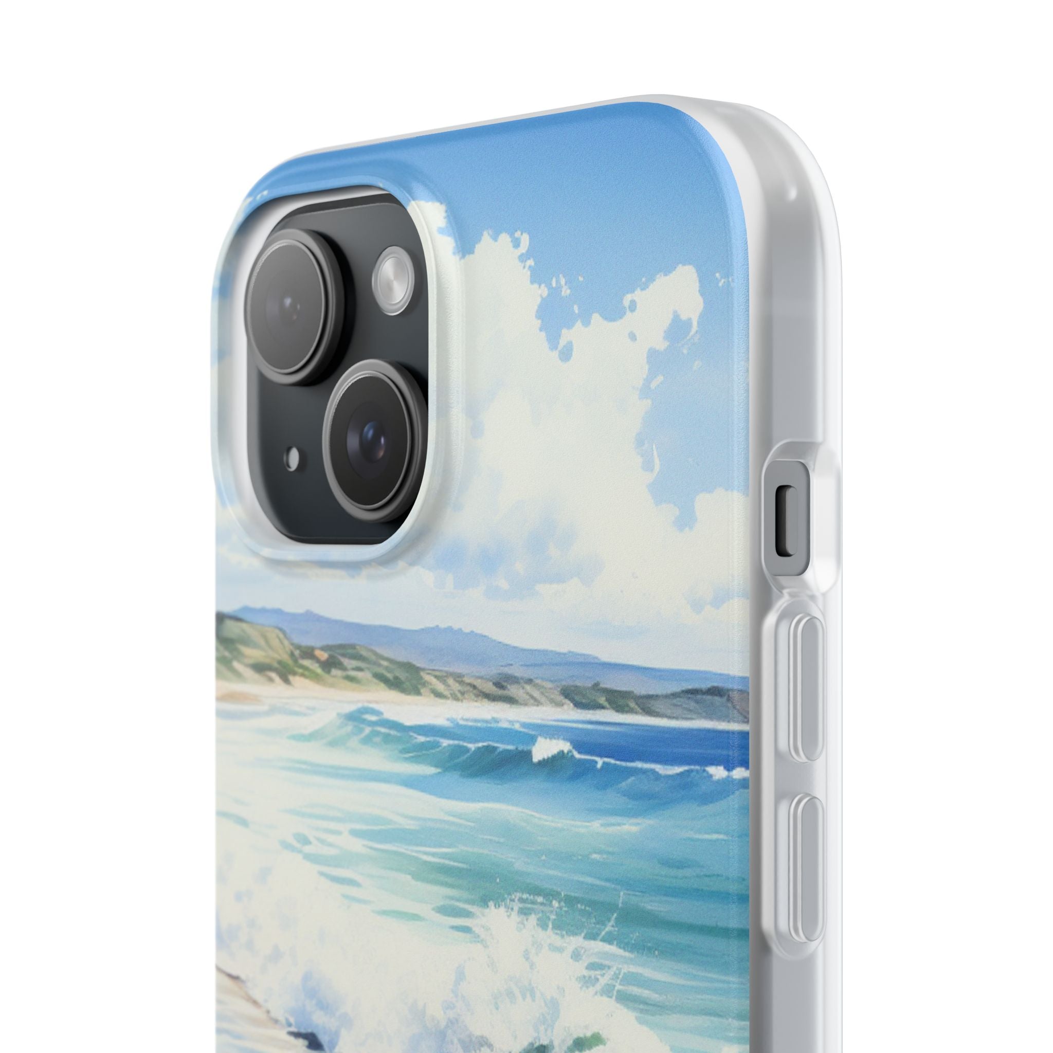 Foamy Wave Breeze iPhone 15 Case - Soft