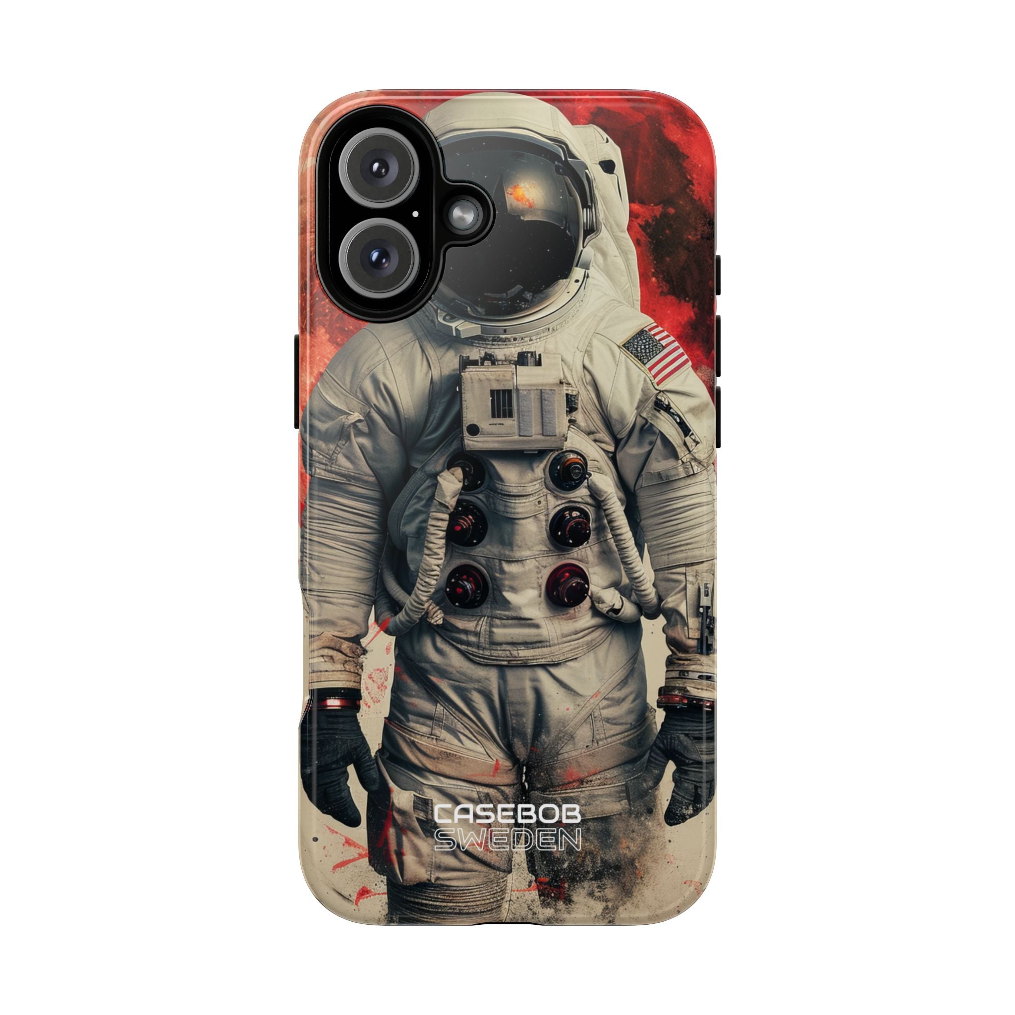 Crimson Spacewalk Dream iPhone 16 - Tough