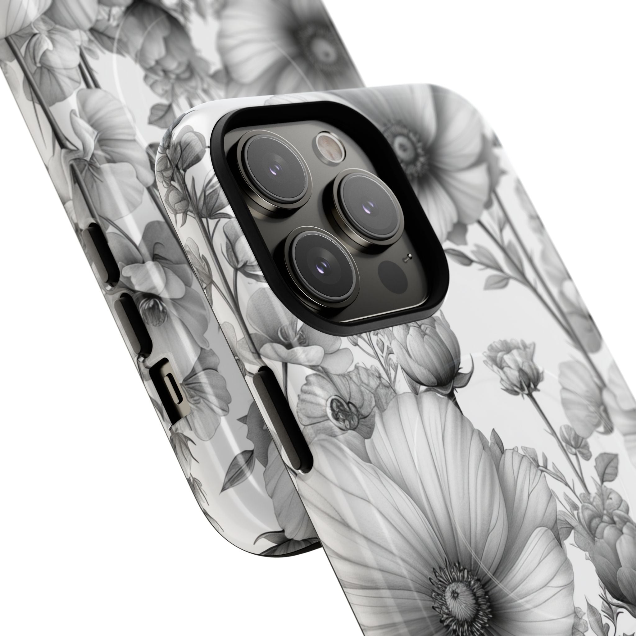 Vintage Floral Etching iPhone 14 - Tough+