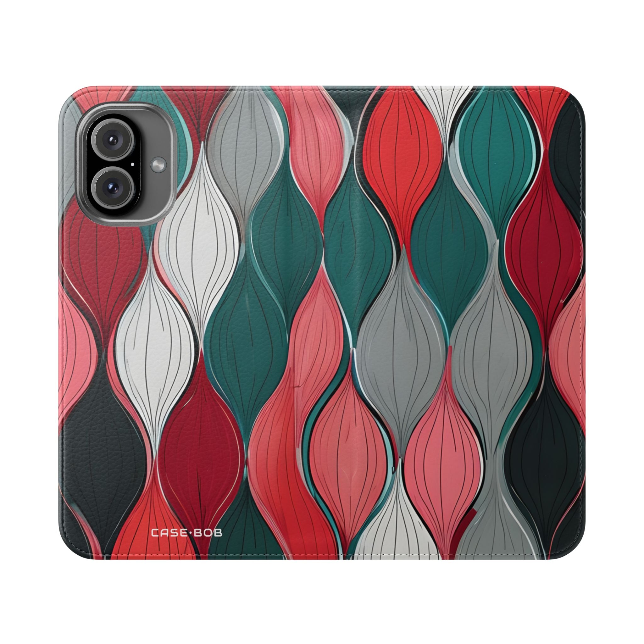 Leaf Spiral Pink - iPhone 16 Plus Case - Wallet