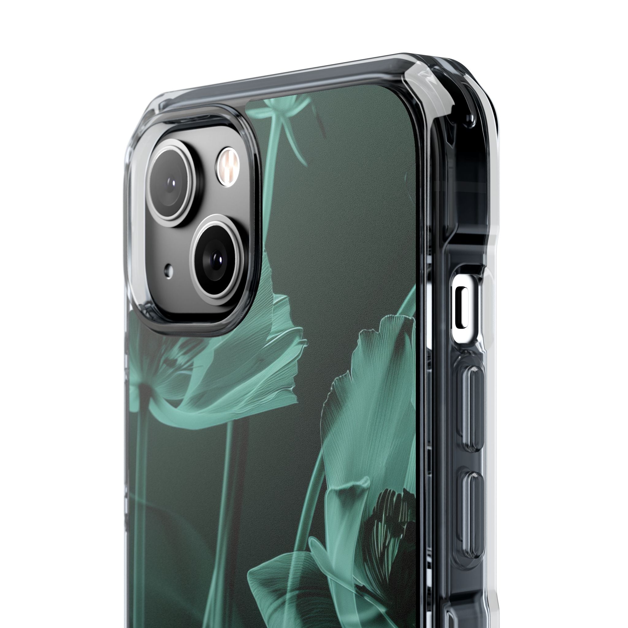 Teal Bloom Radiance iPhone 14 - Impact Clear+