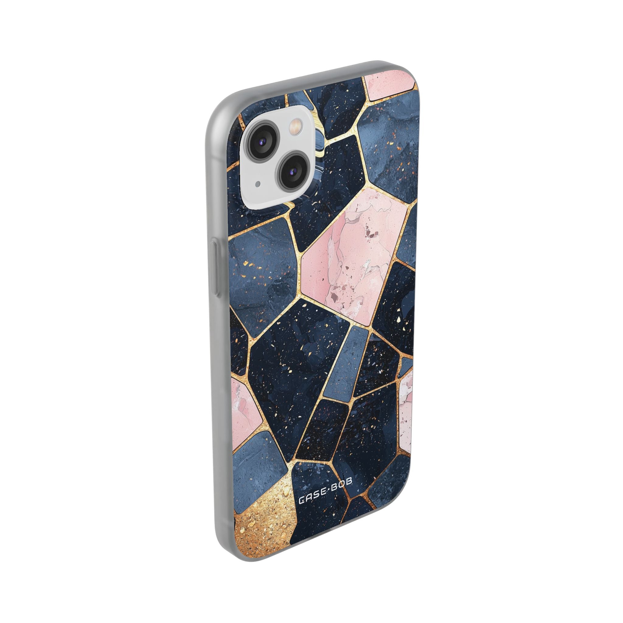 Golden Mosaic iPhone 14 Plus Case - Soft