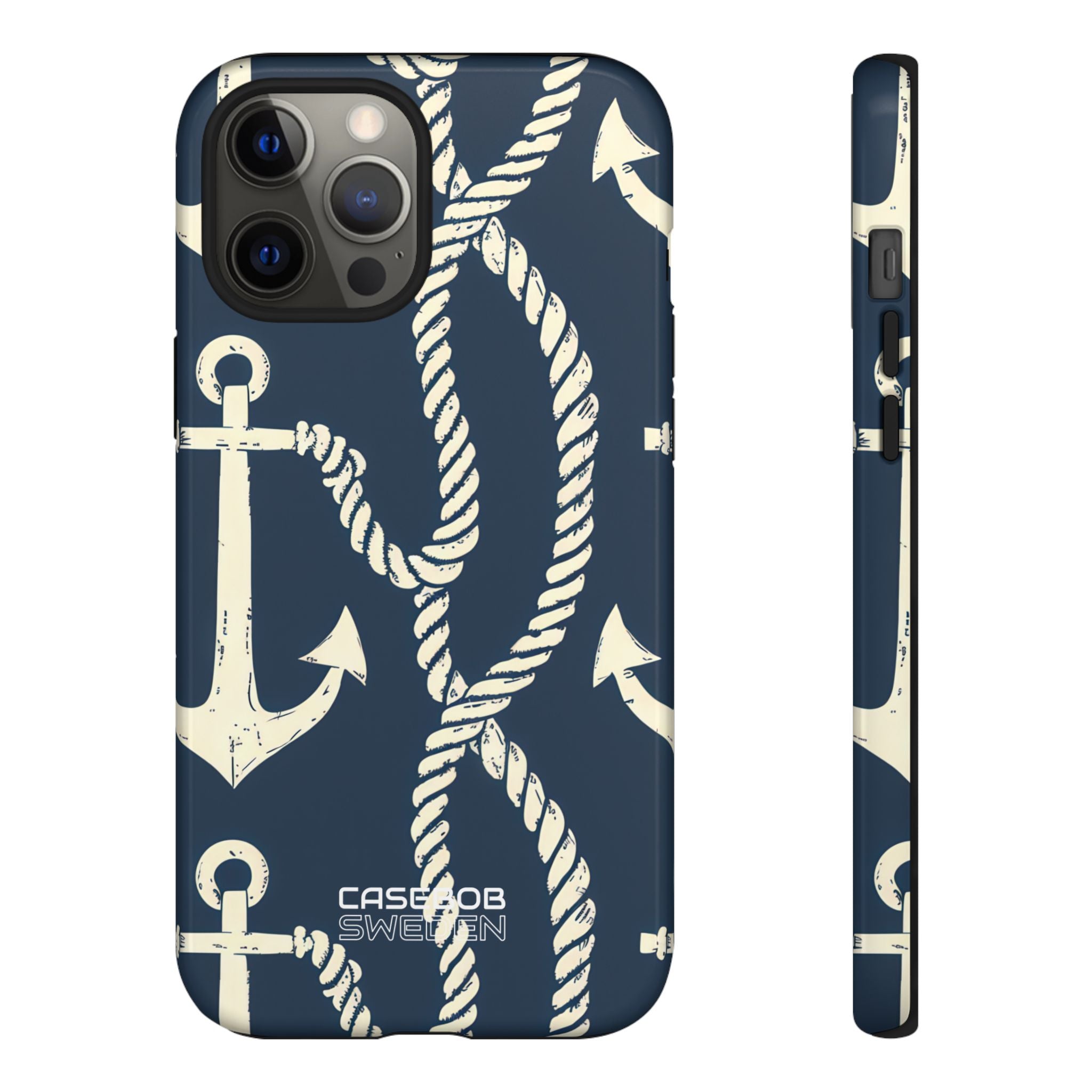 Nautical Anchors Rope iPhone 12 - Tough