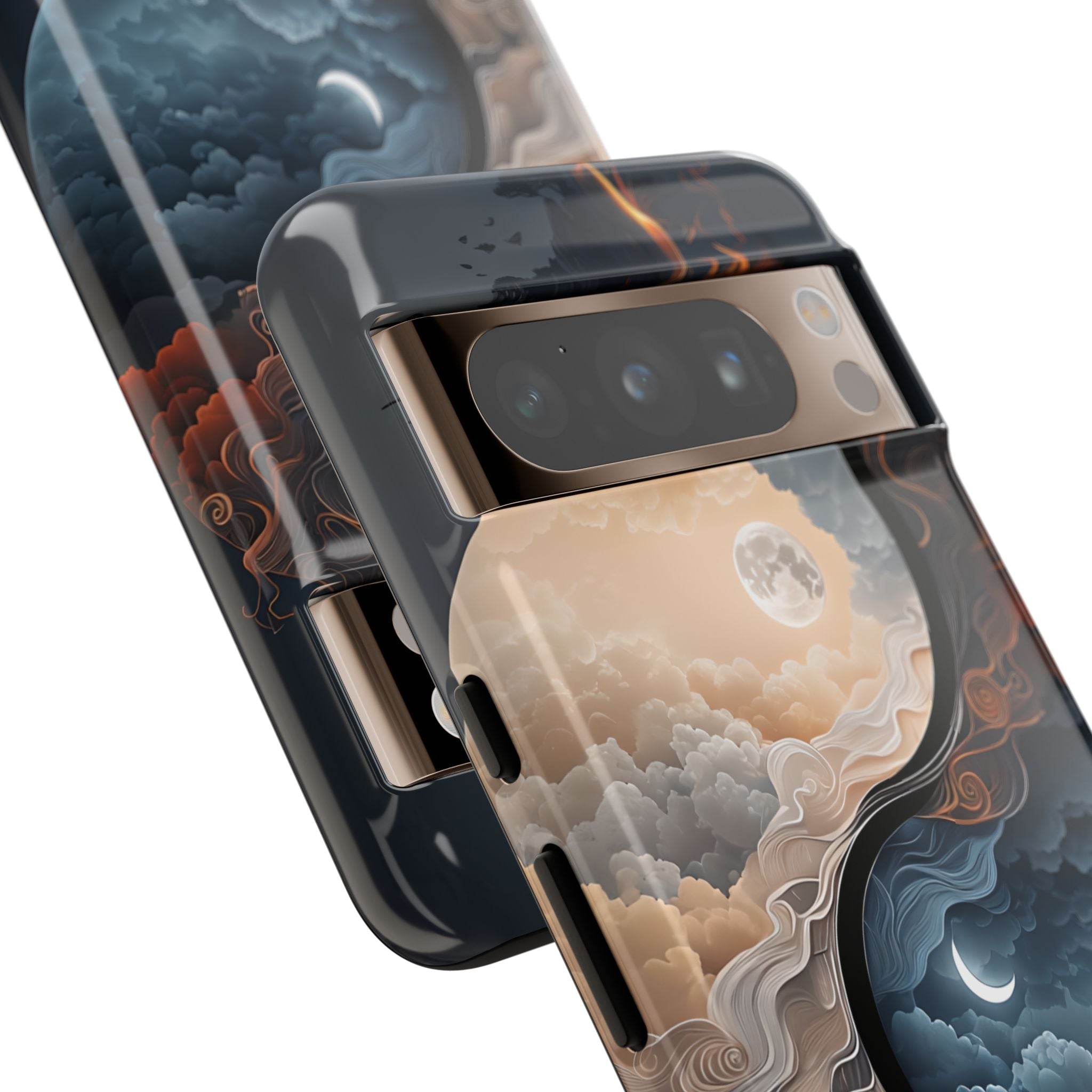 Surreal Day Night Yin Yang Symbol Artwork Phone Google Pixel 8 - Tough
