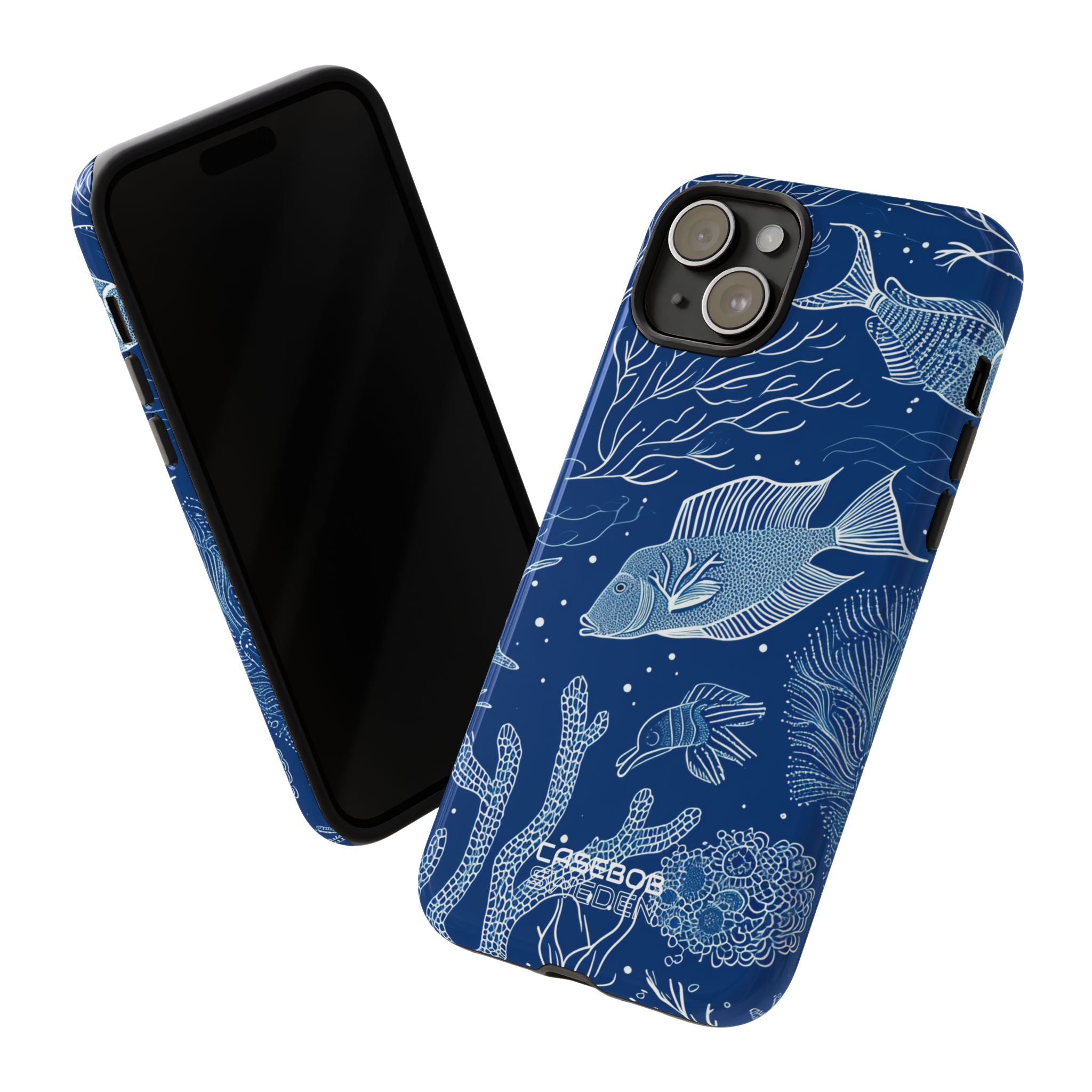 Blue Coral Garden iPhone 15 - Tough