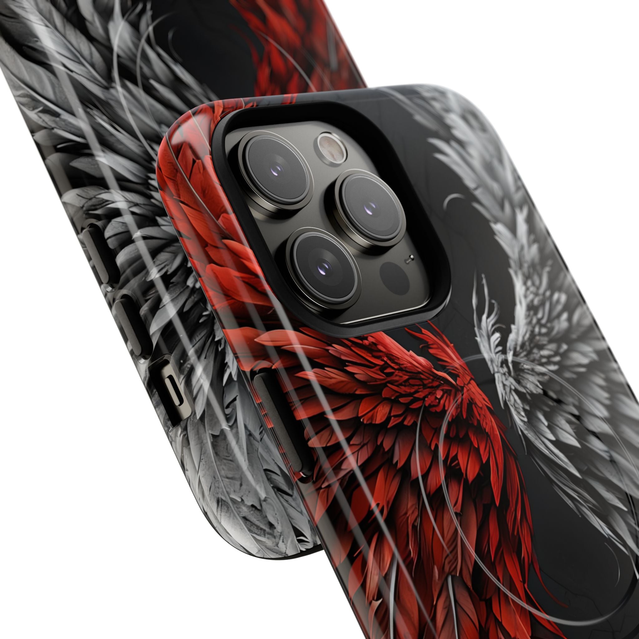 Crimson White Wings iPhone 14 Pro Max Case - Tough+