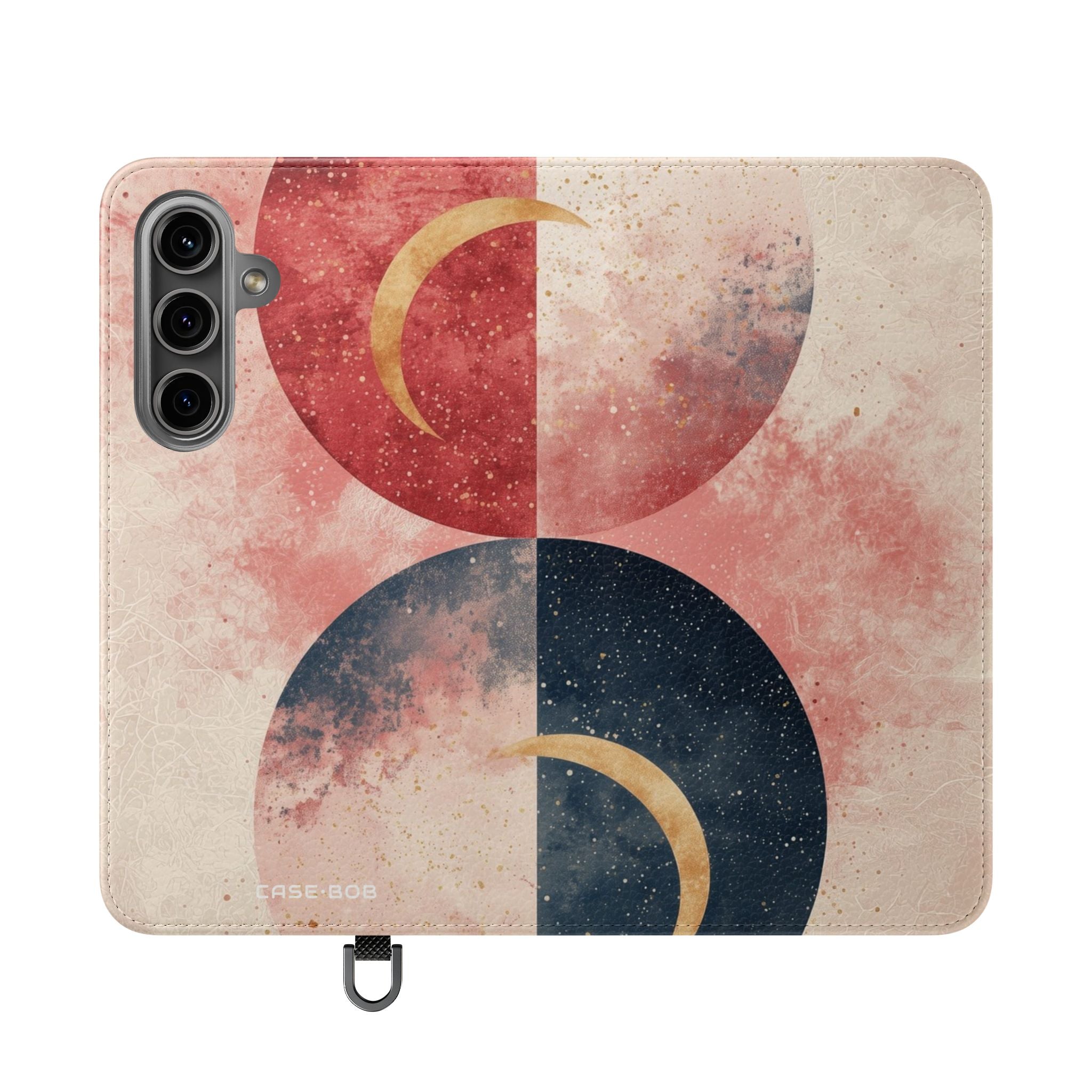 Golden Crescents Crimson - Samsung S24 Case - Wallet