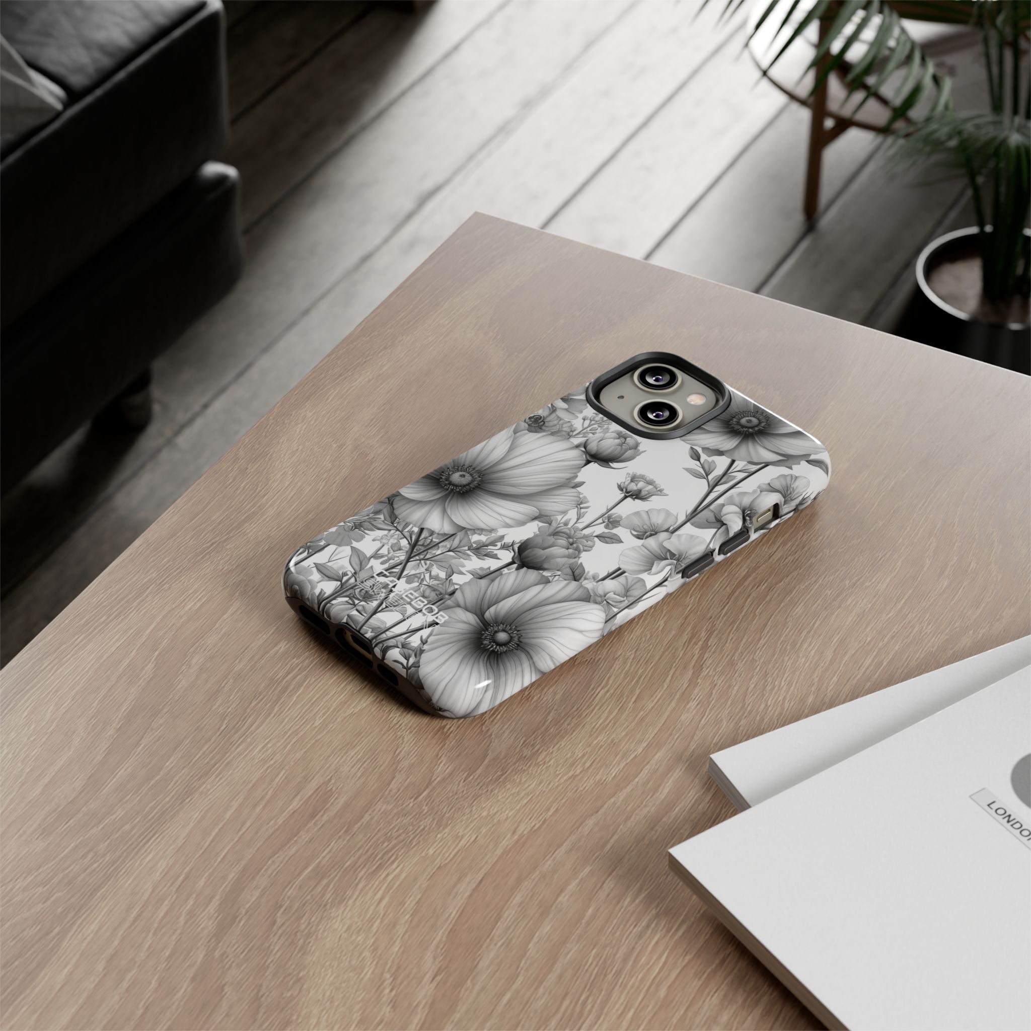 Vintage Floral Etching iPhone 14 - Tough